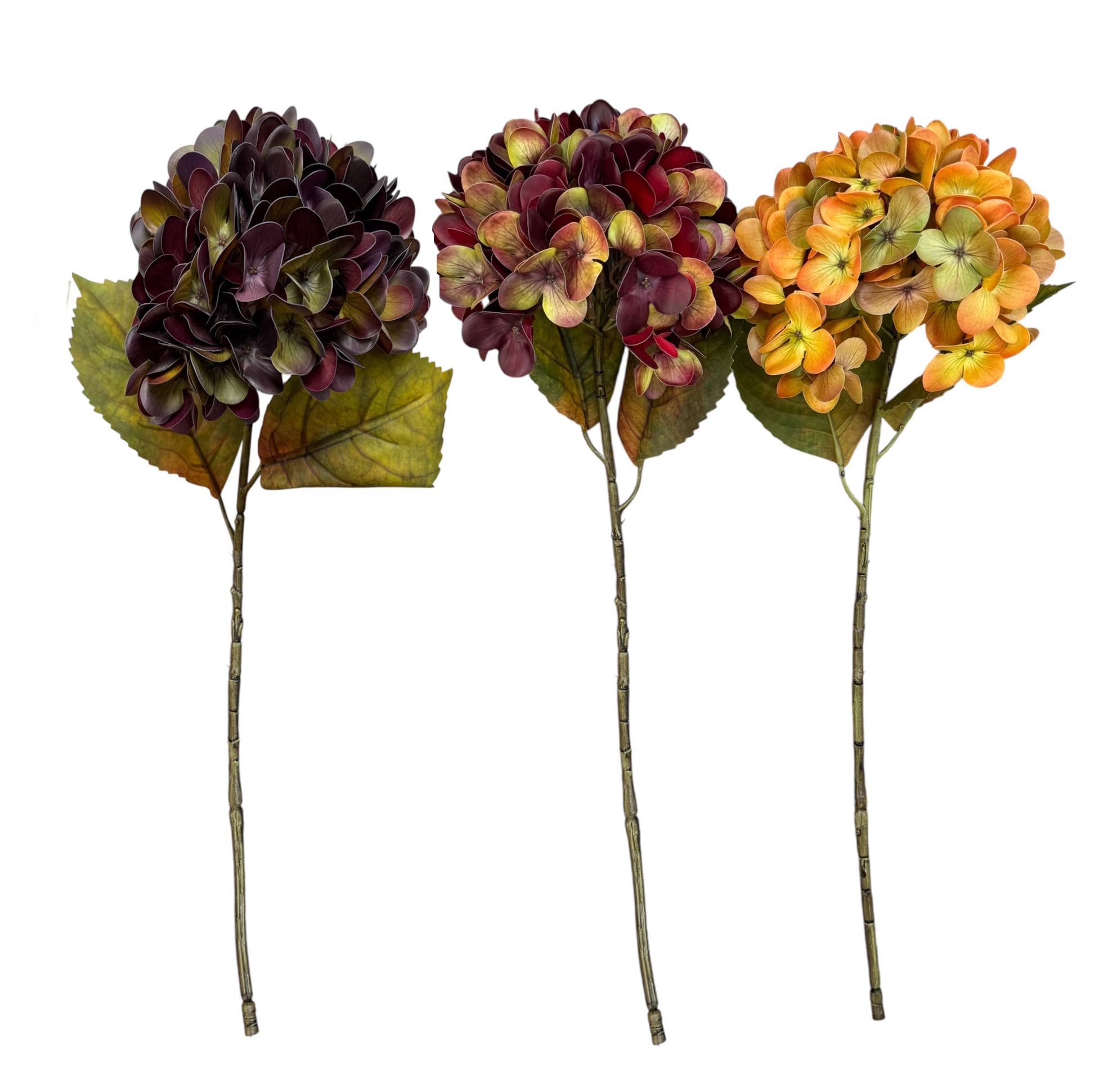 22" Real Touch Poly Coated Artificial Hydrangea