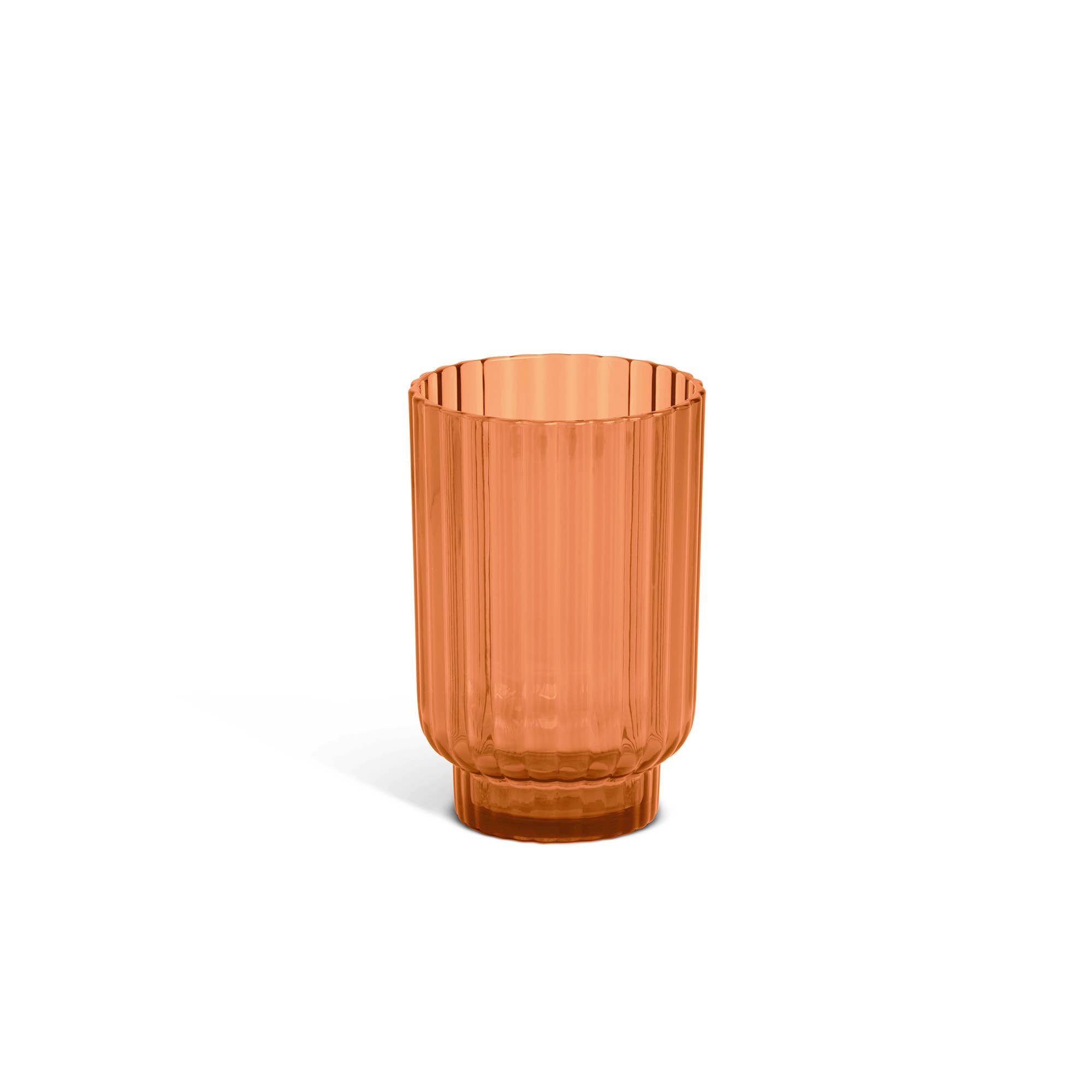 17 oz. Ribbed Tumbler, Orange
