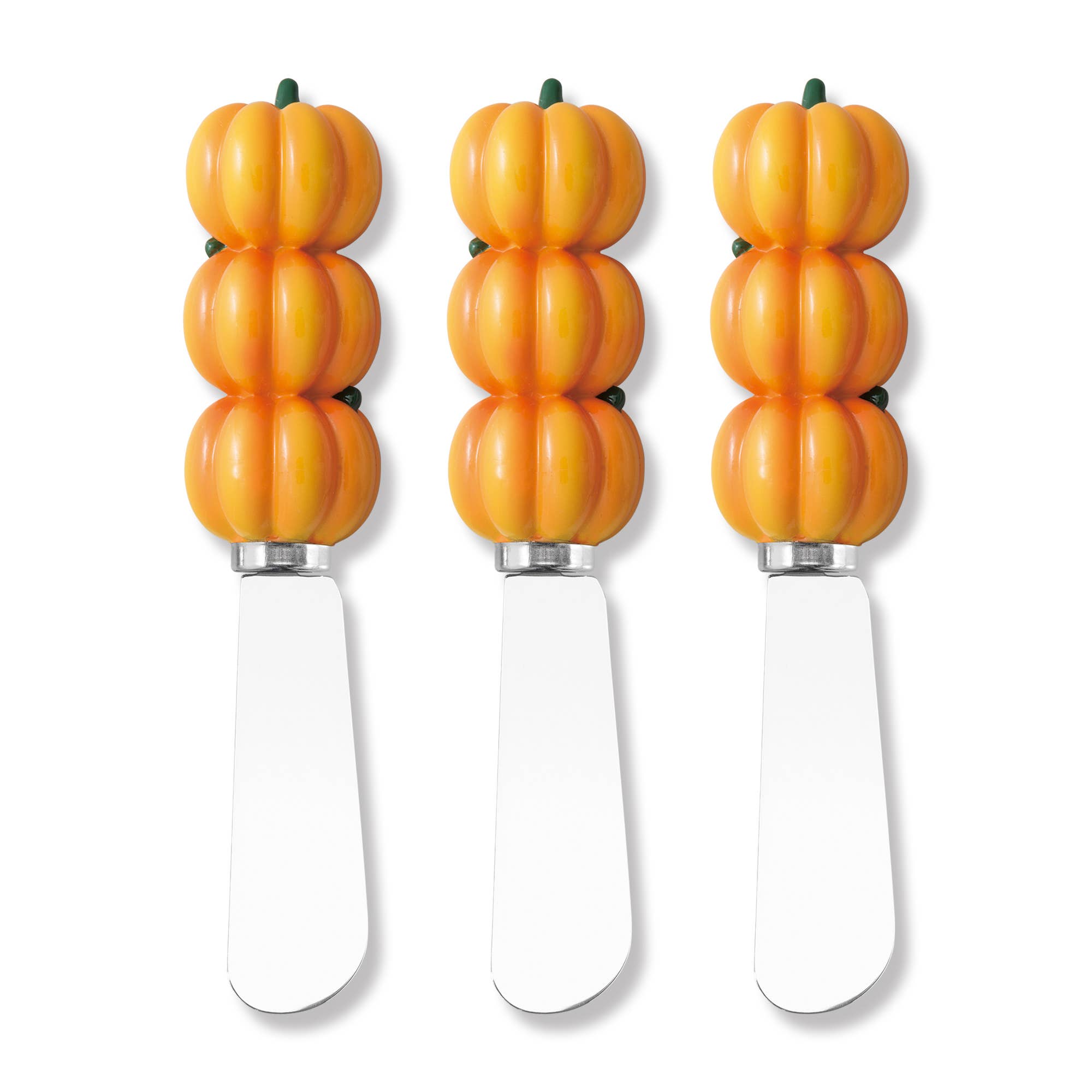 Pumpkin Cheese Spreader Set, 3-Piece