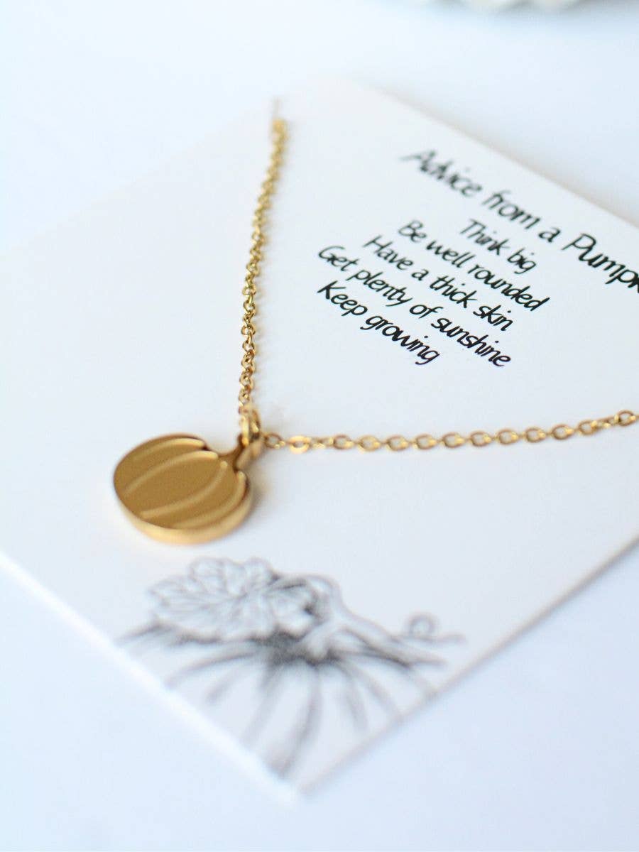 Pumpkin Charm Necklace