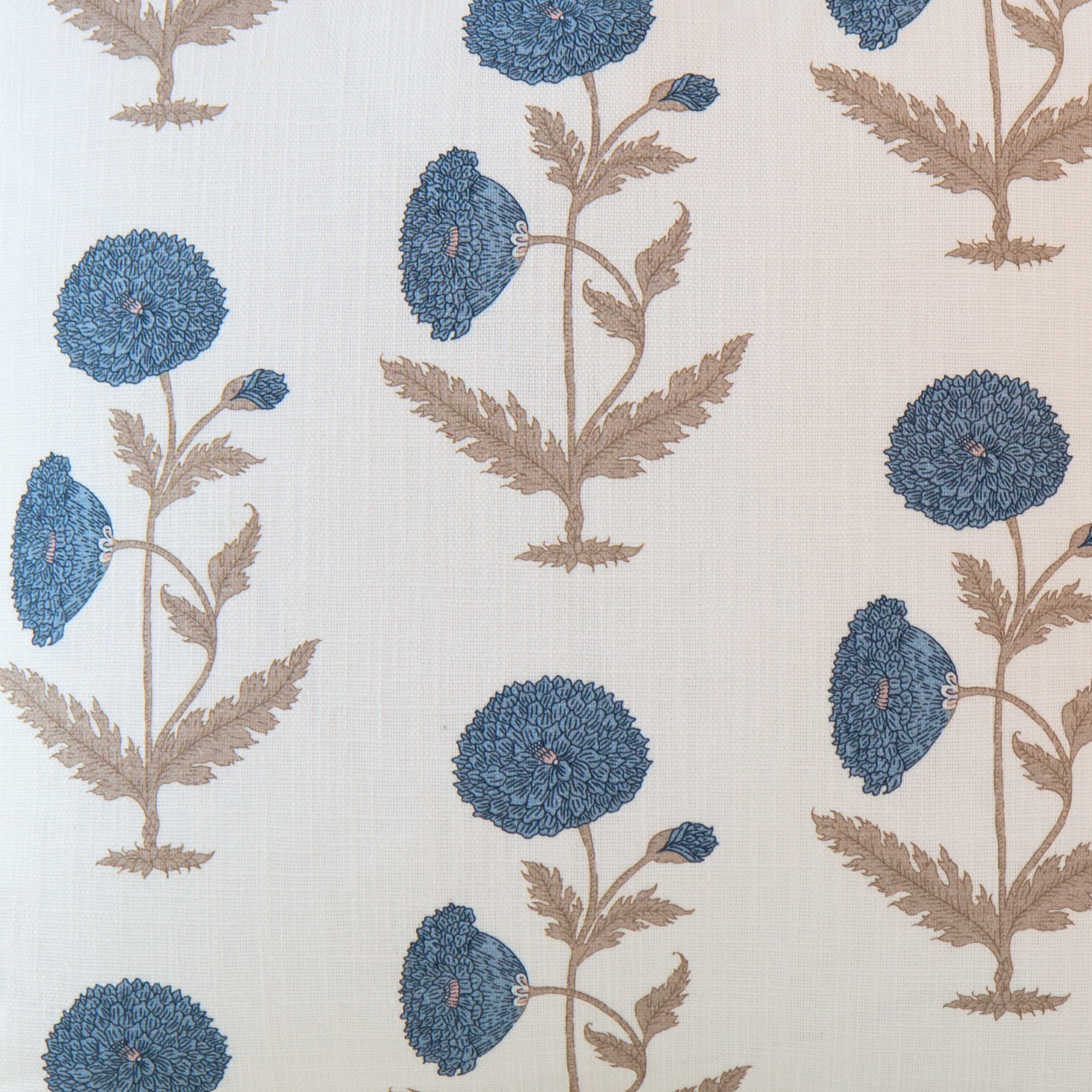 Daisy Blue Pillow 22x22