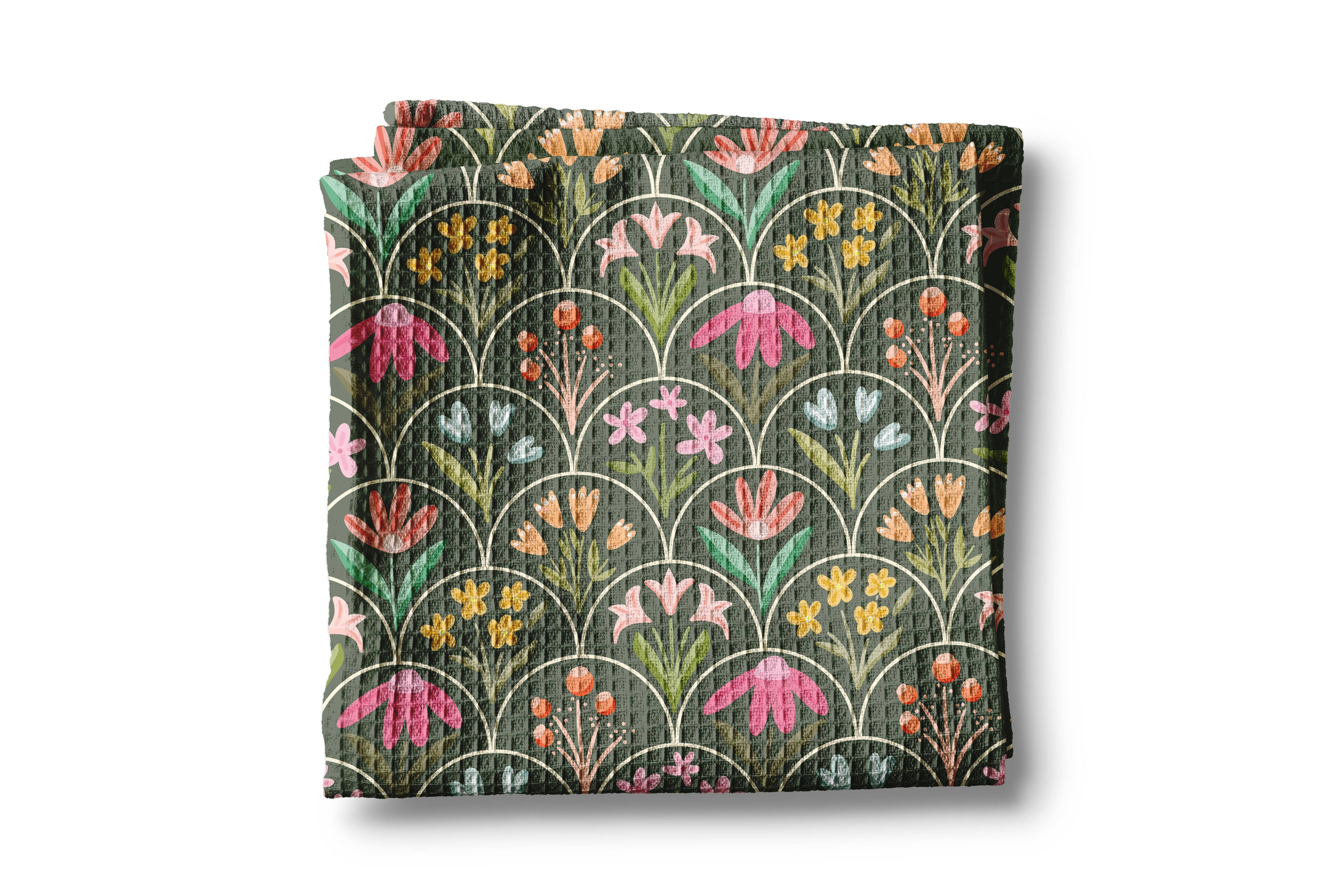 Spring Floral Tea Towel