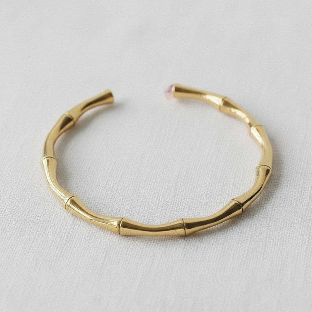 Bamboo Knot Gold Bracelet