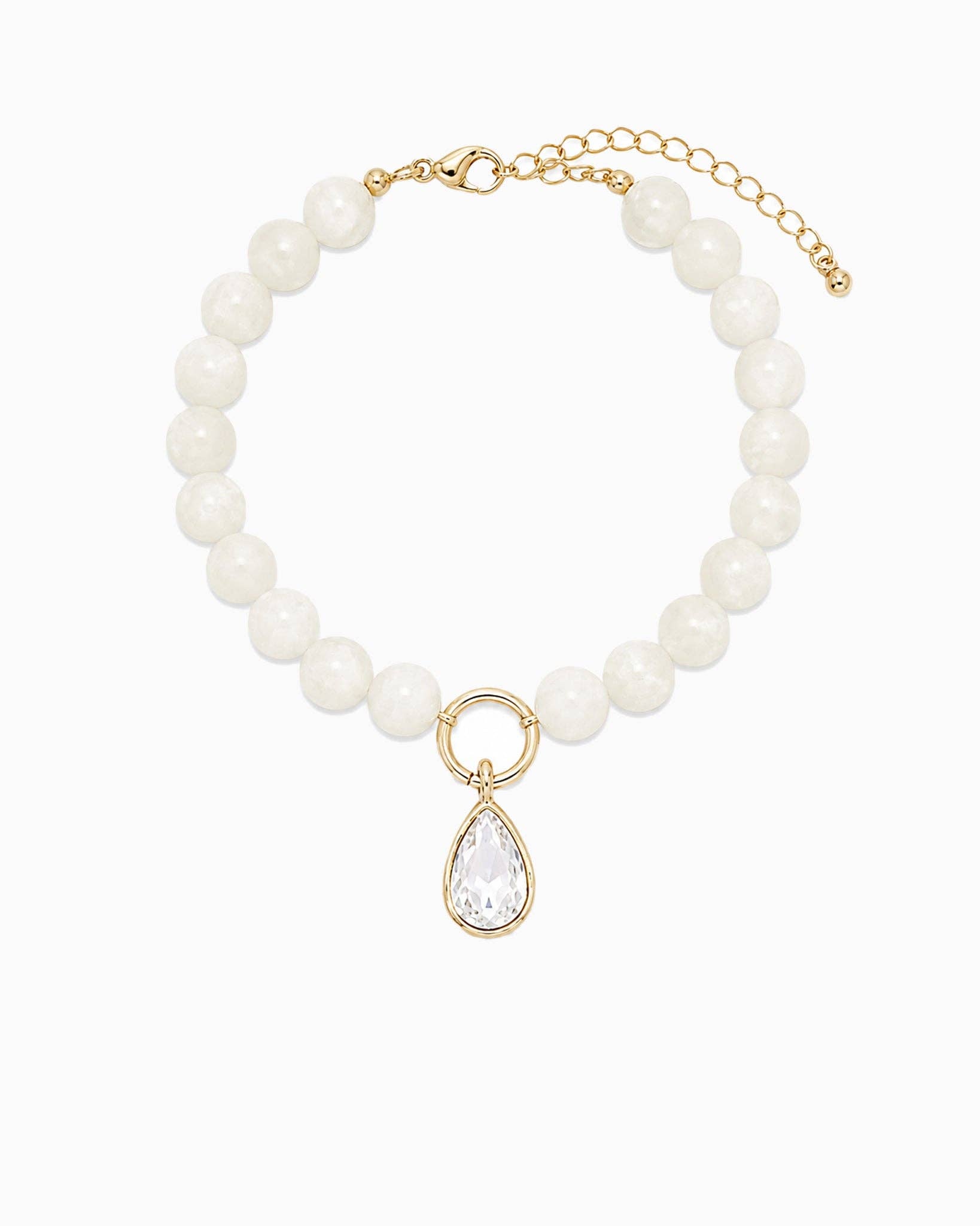 Marble Pastel Bead Teardrop Bracelet