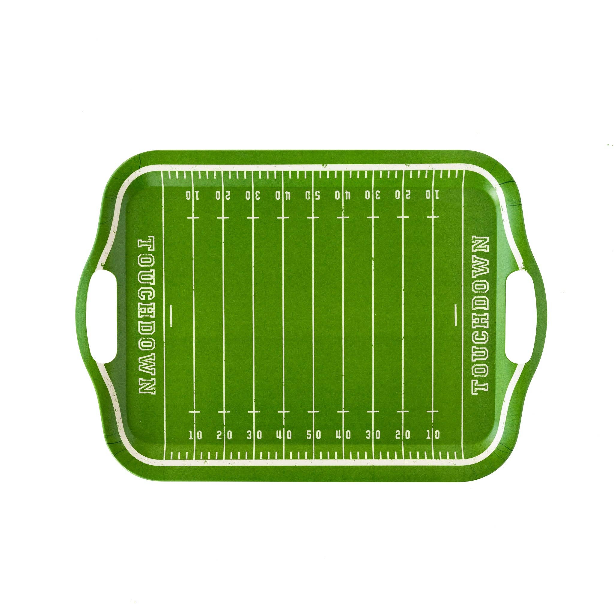 Football Field Bamboo Reusable Serving Tray