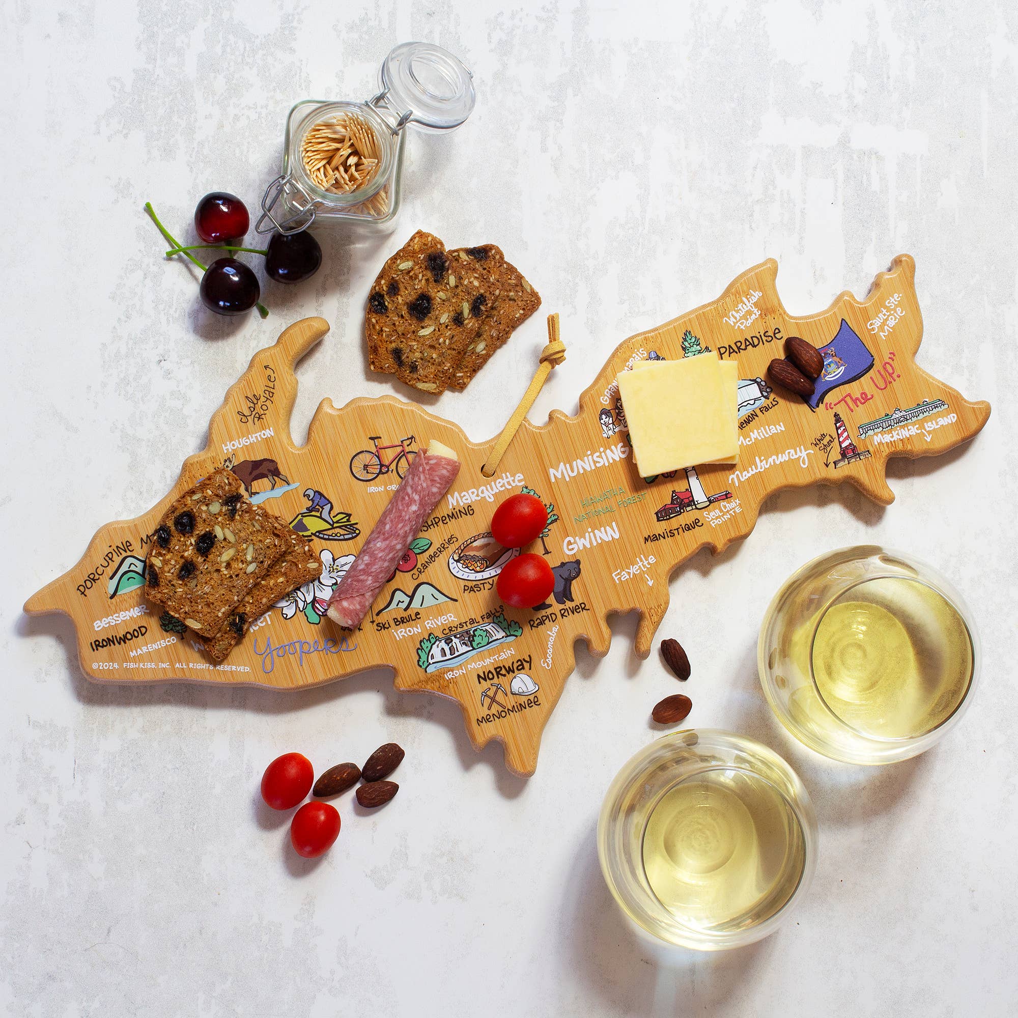 Maryland State Illustrated Cutting Board