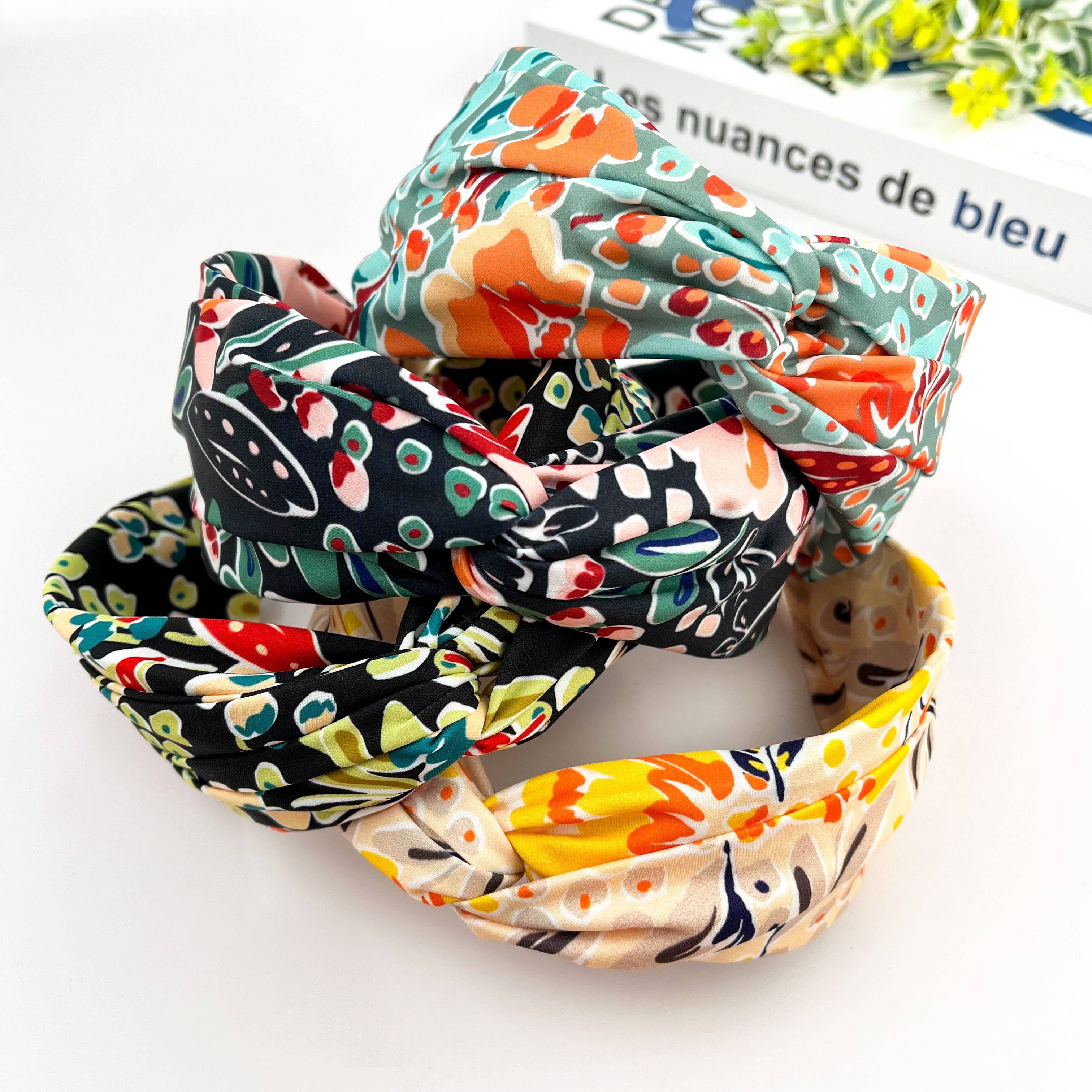 Chiffon Floral Knot Headband