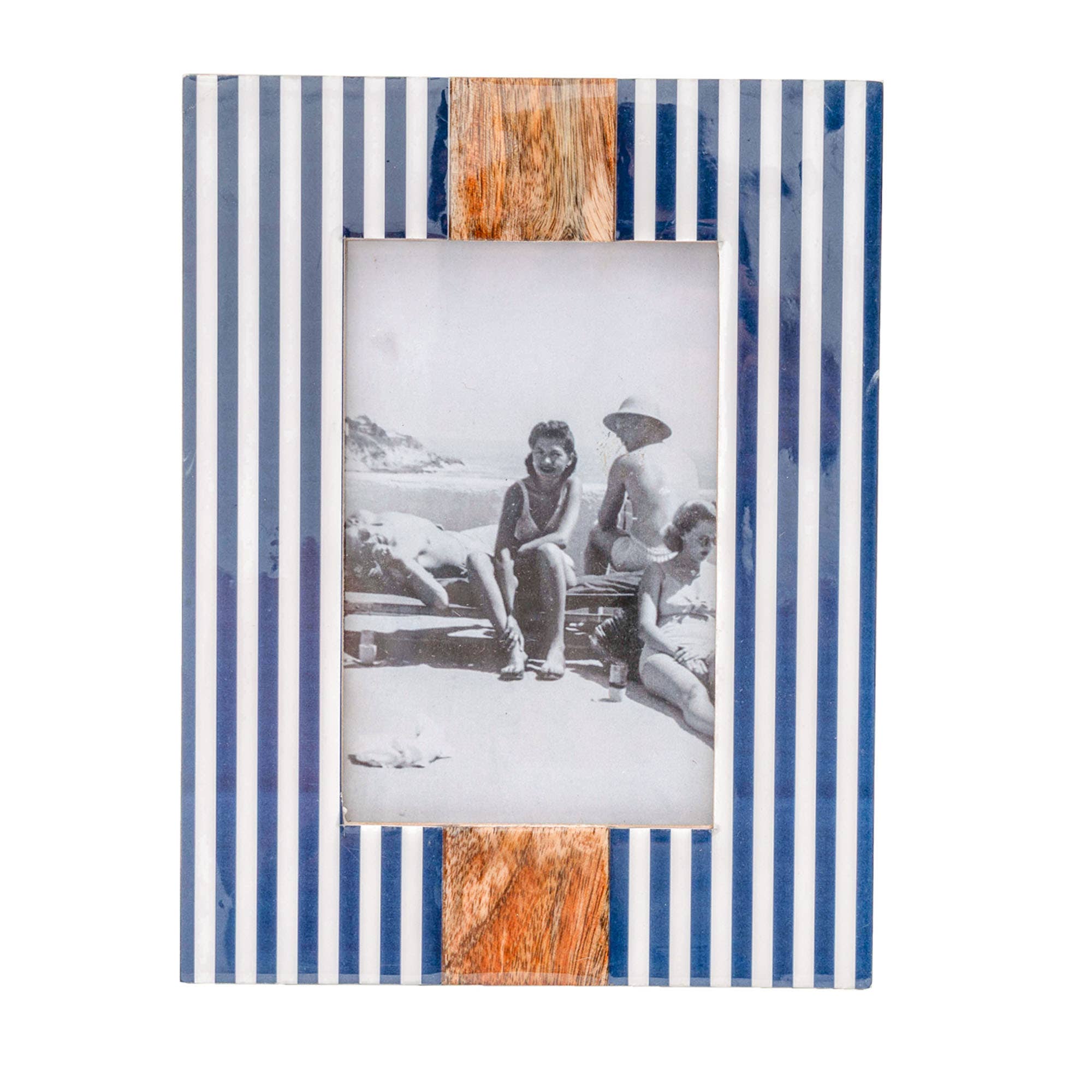 Navy Cabana Stripe Picture Frame 4x6