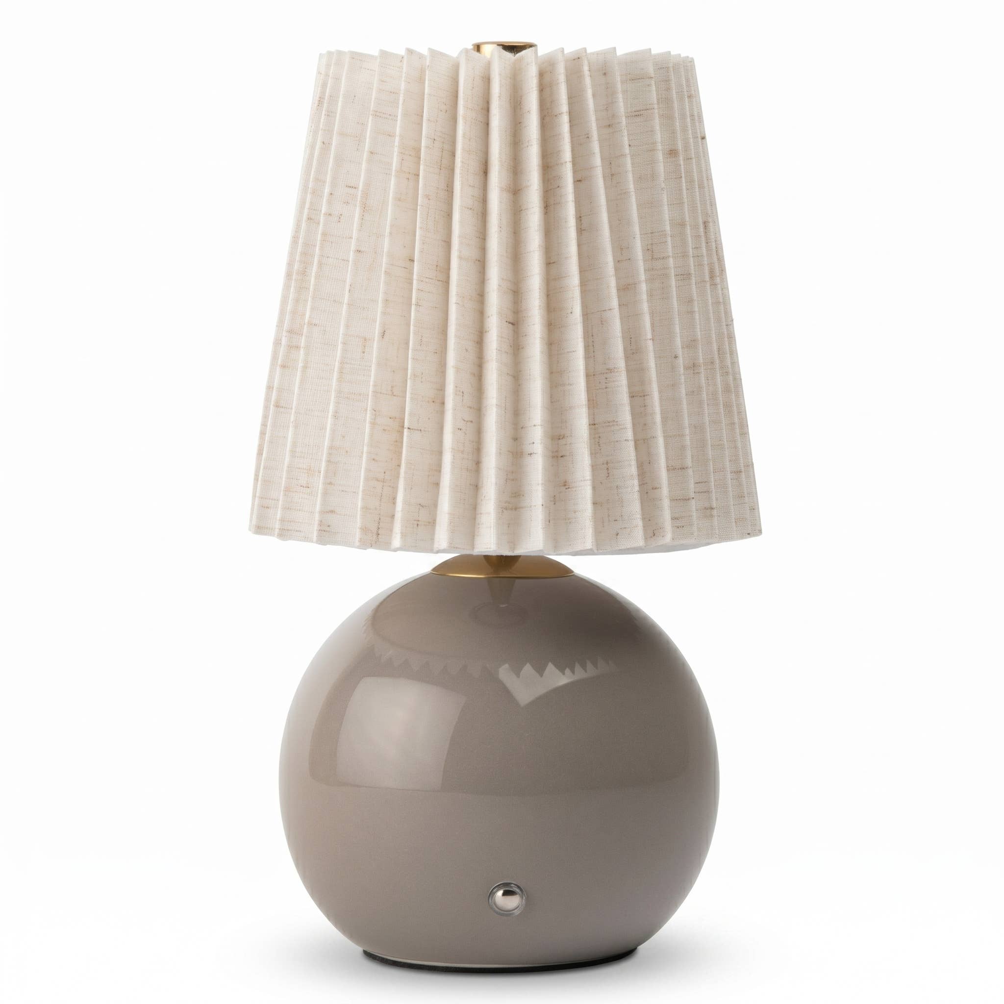 Taupe Rechargeable Ceramic Touch Lamp