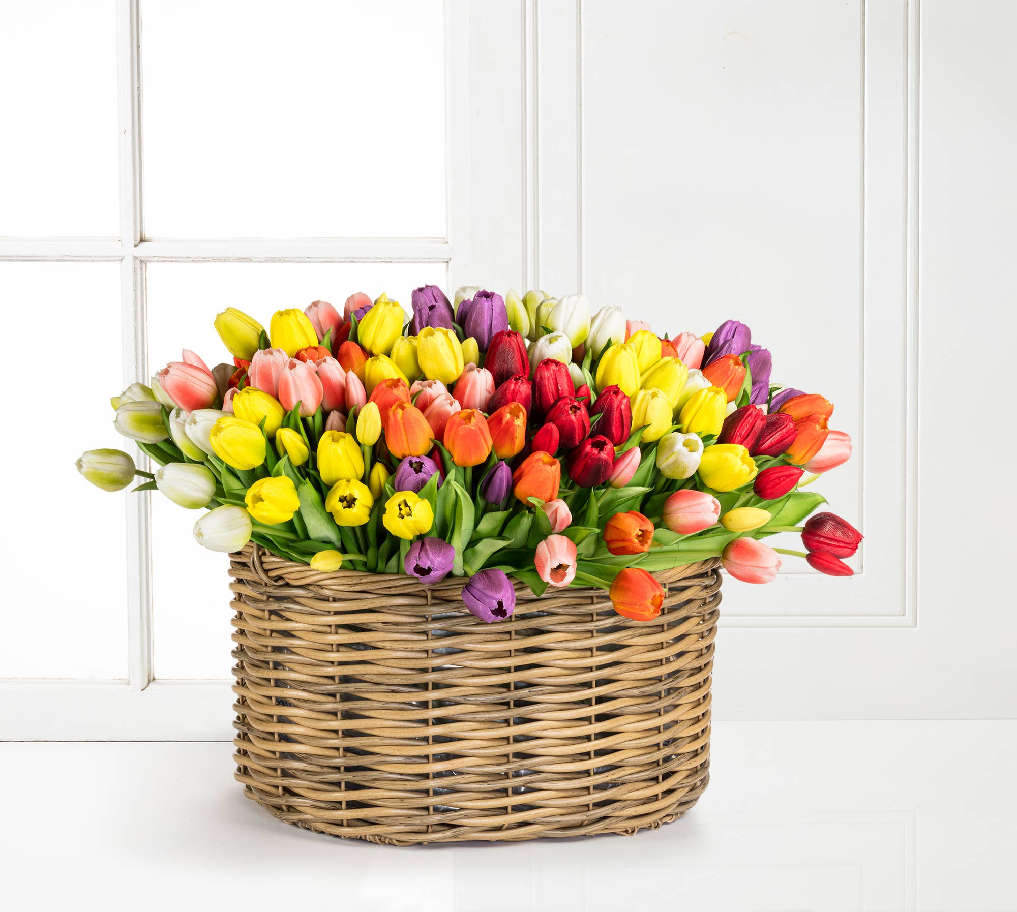Faux 5 Stem Tulip Bunch 12"