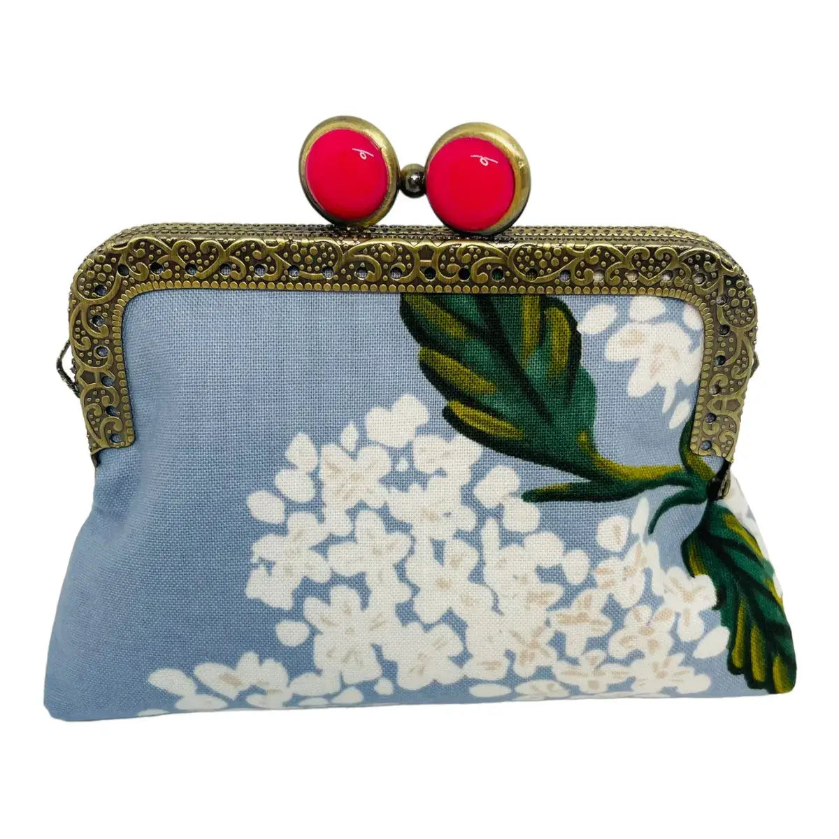 Hydrangea Blue Credit Card Clutch