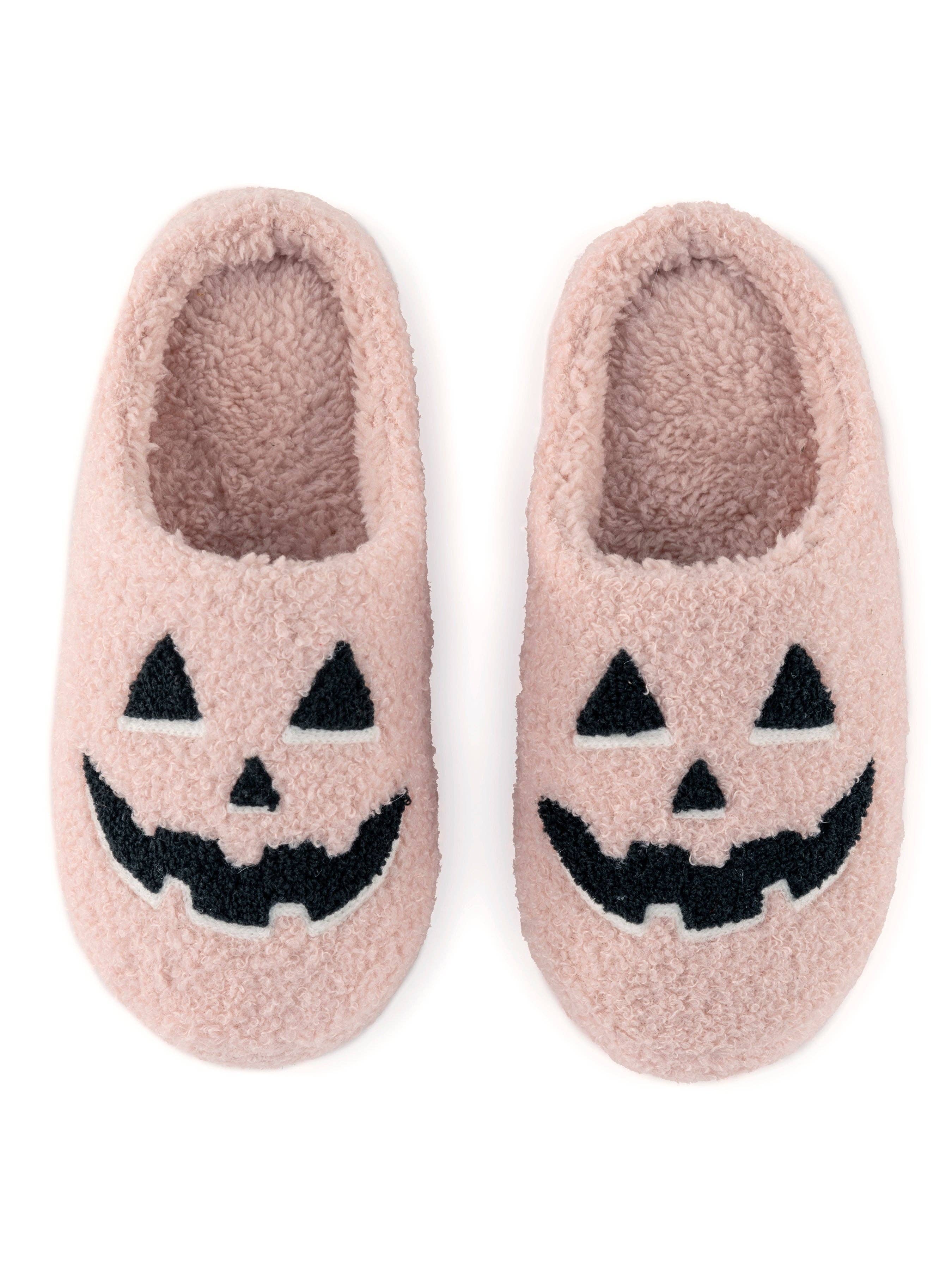 Jack O'Lantern Slippers in Blush