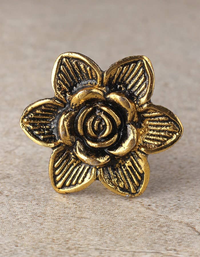 Flower Metal Knob