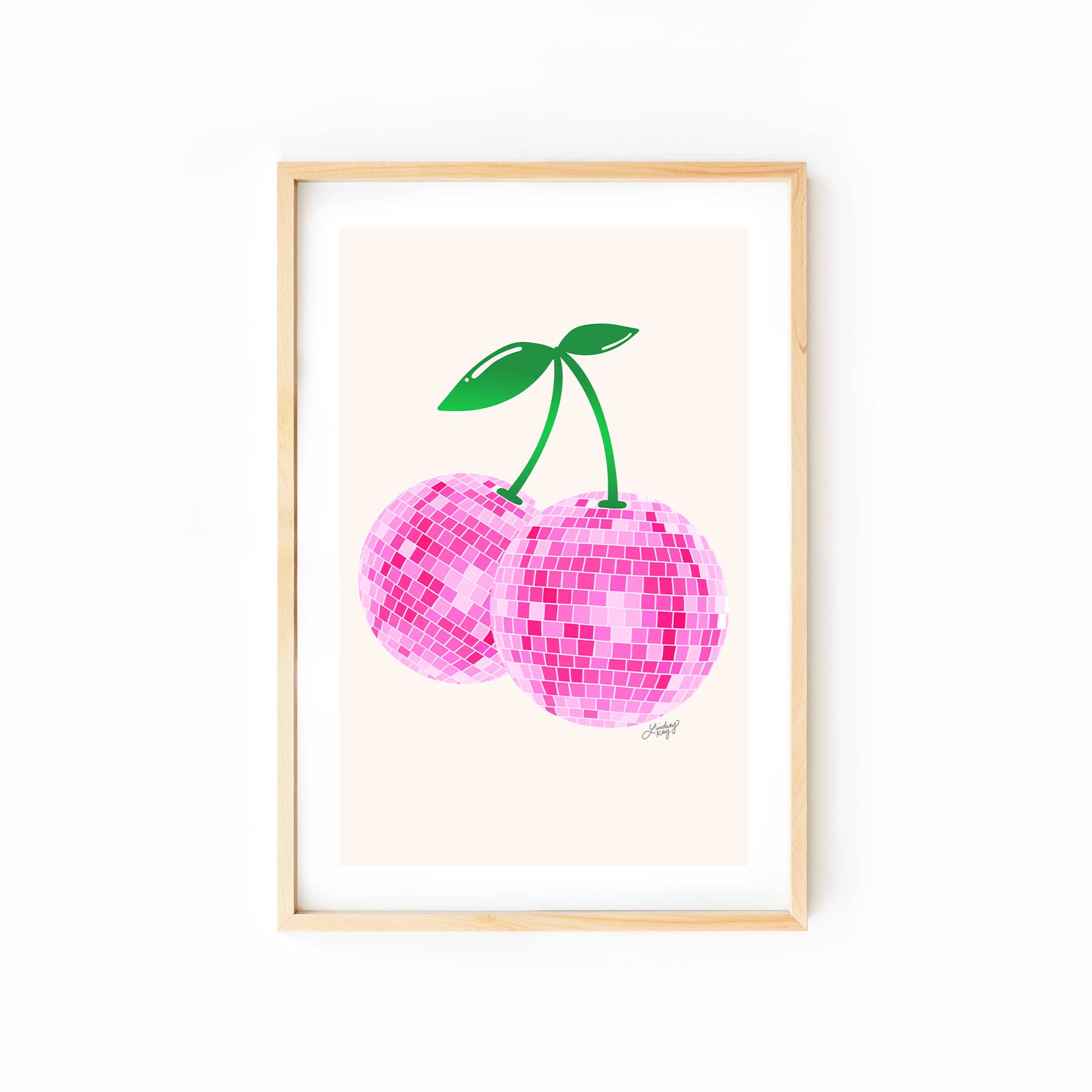 Disco Ball Cherries - Art Print