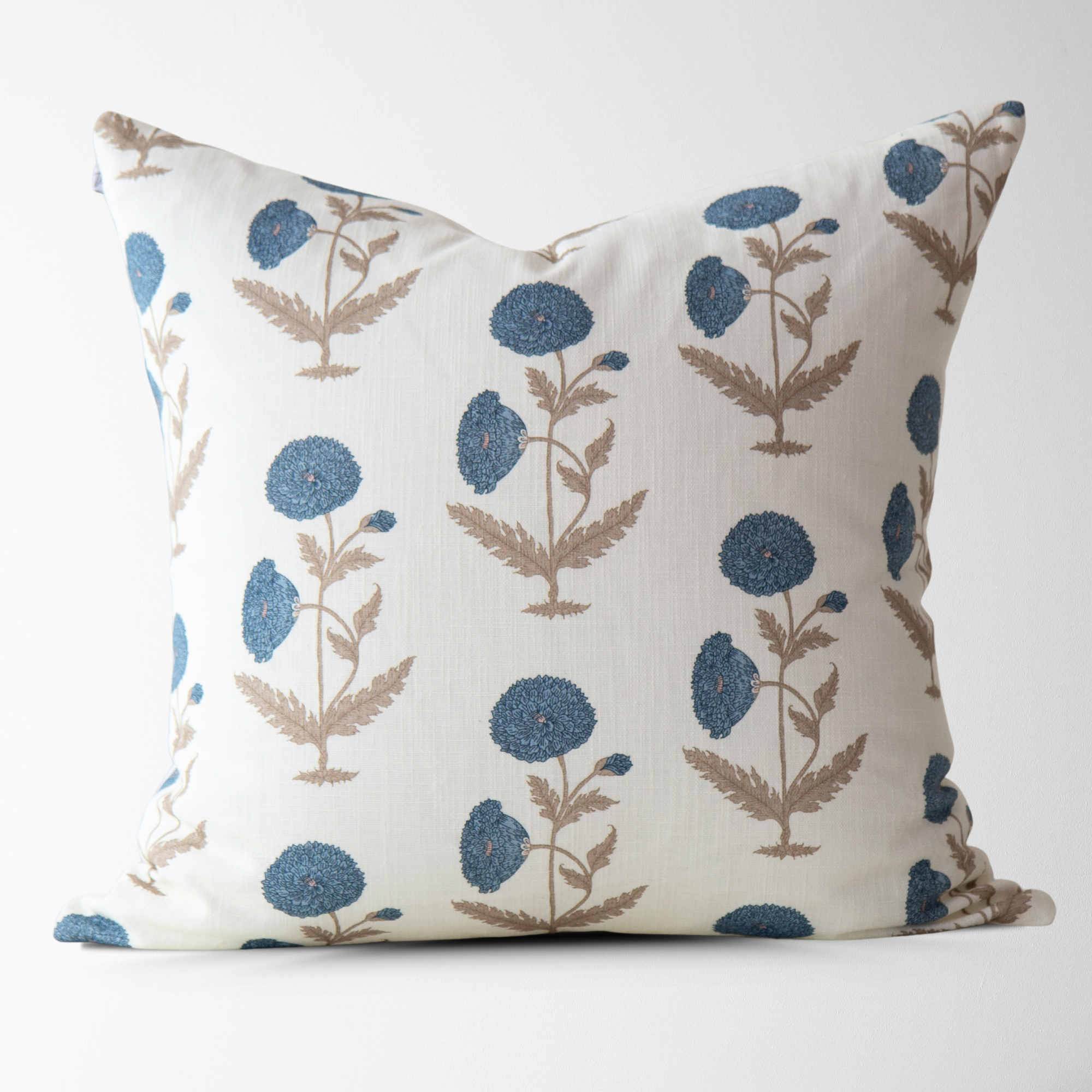 Daisy Blue Pillow 22x22