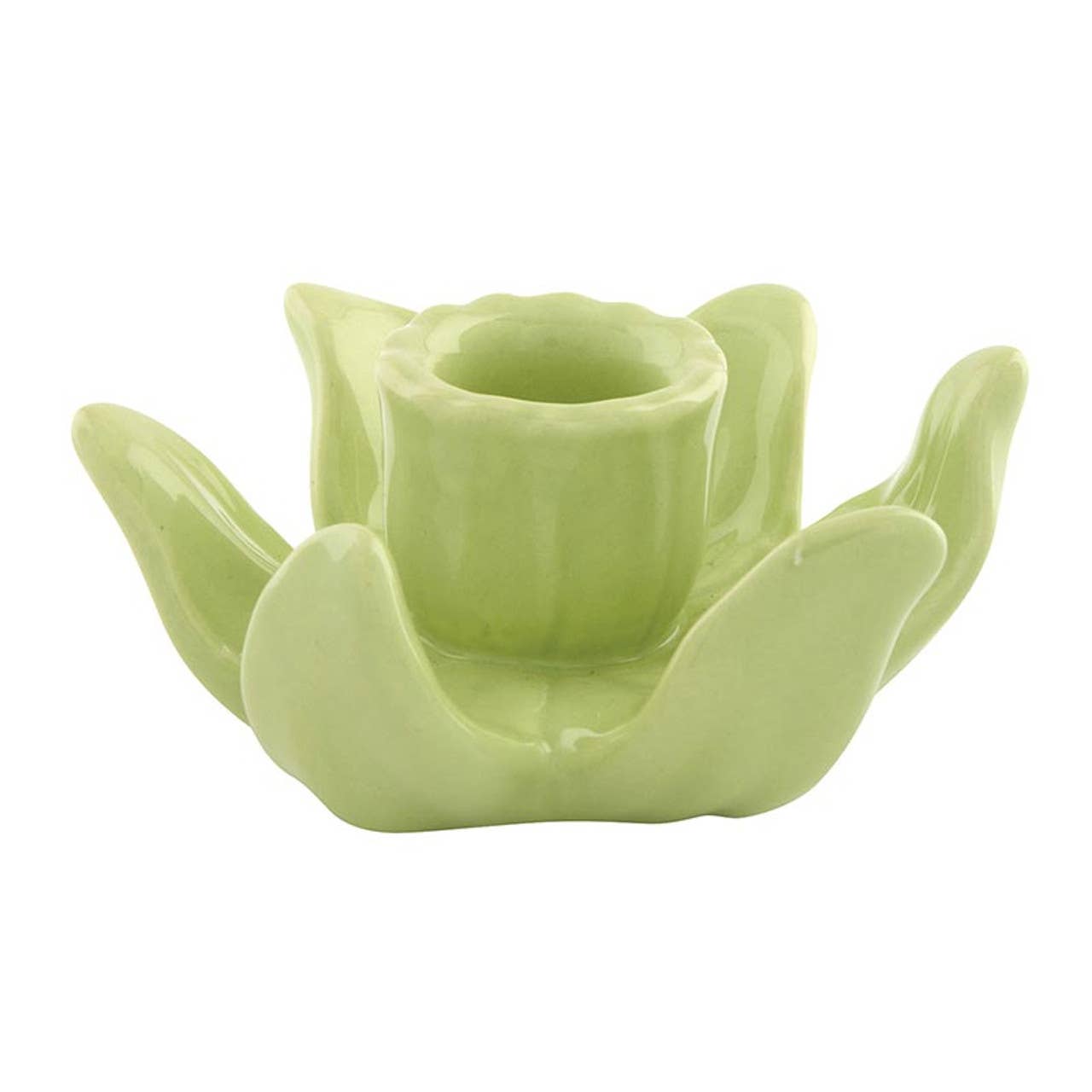Green Blossom Candle Holder