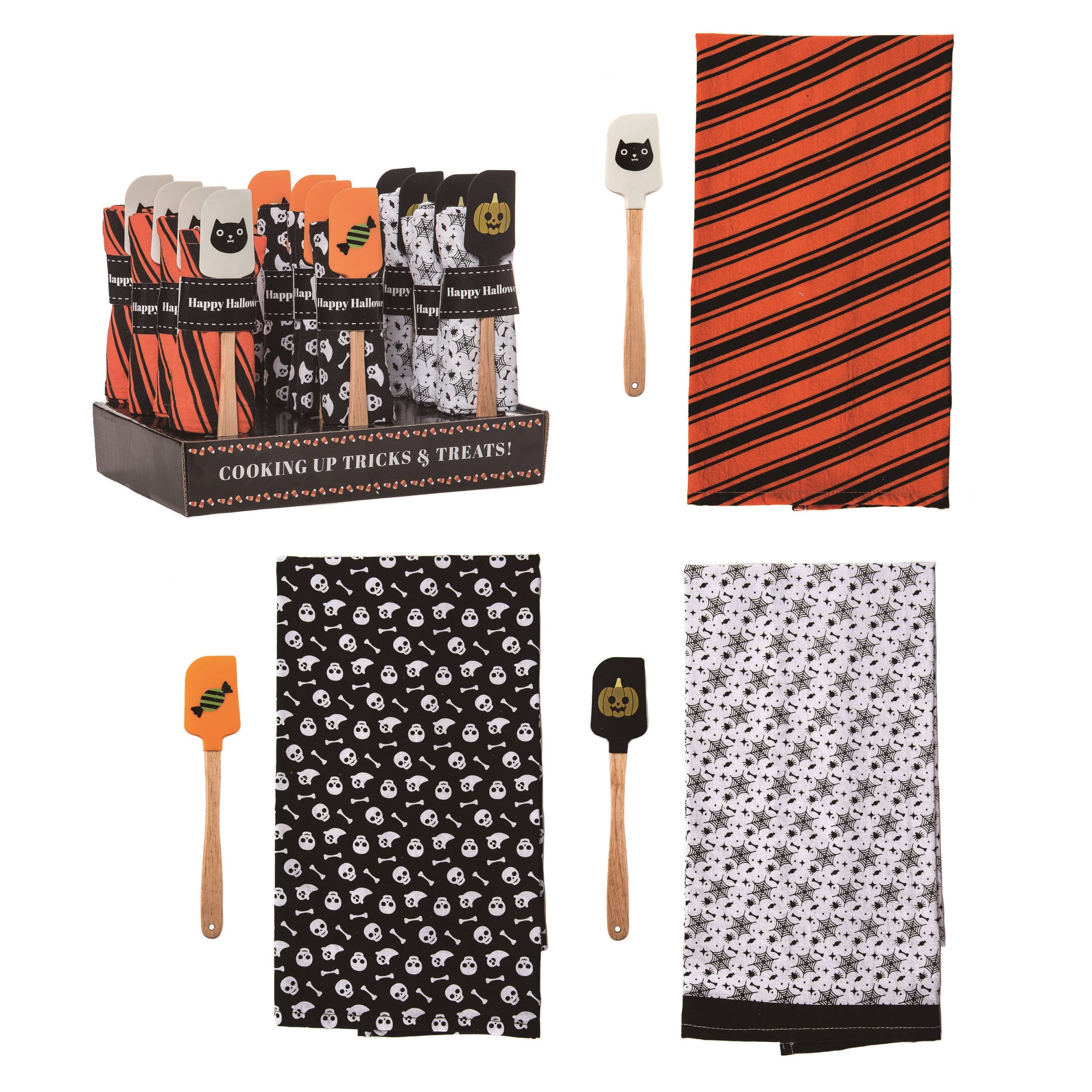 Harvest Spatula & Tea Towel Gift Set