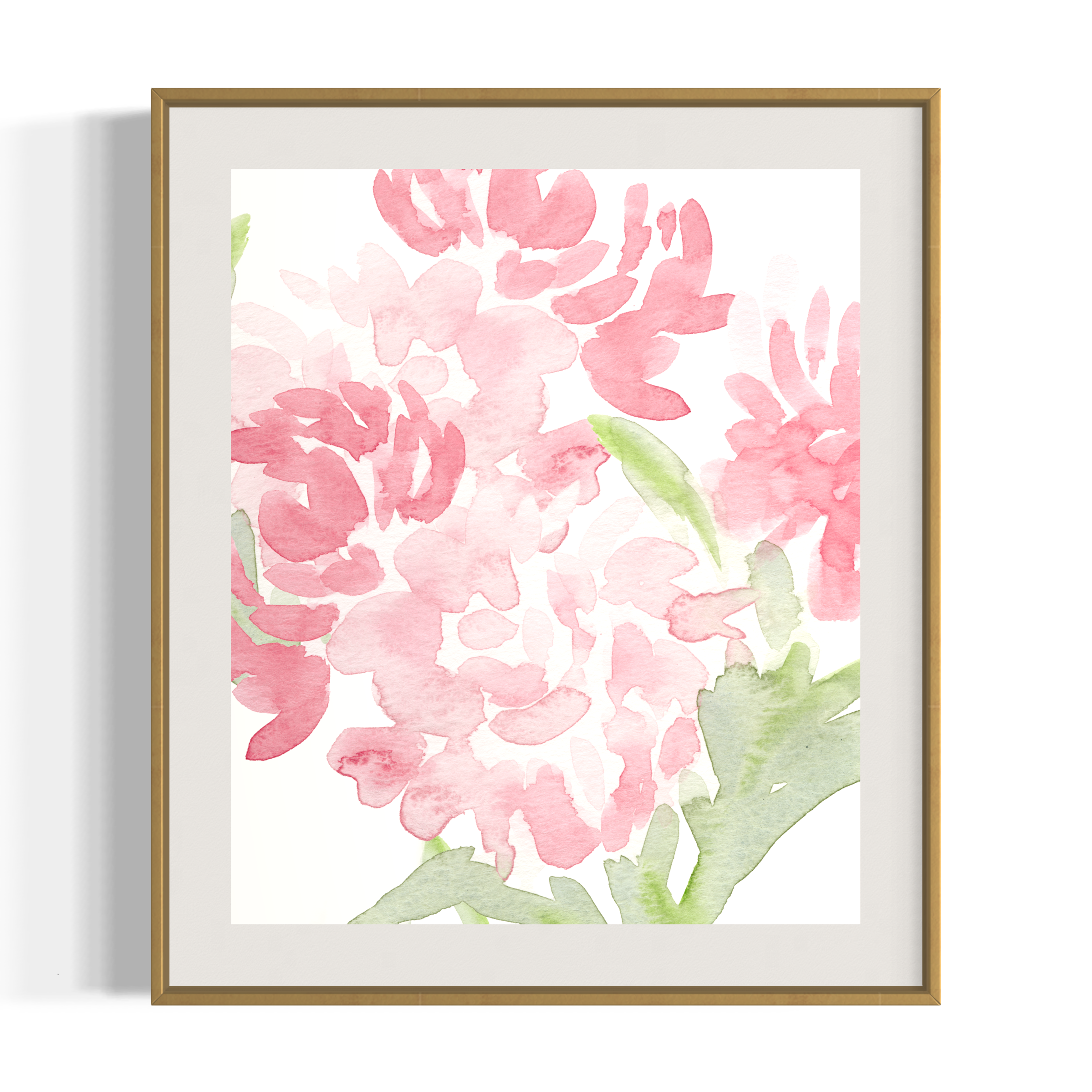 Watercolor Peony Art Print