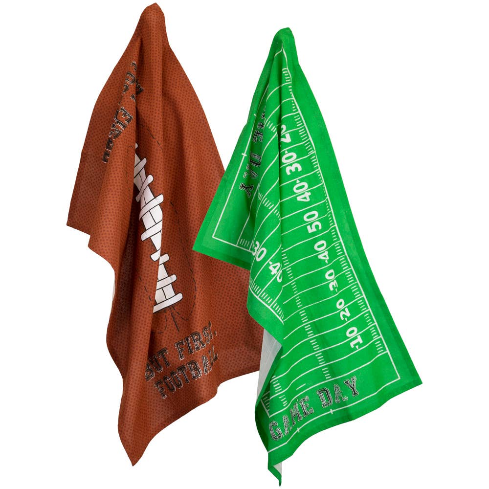 Football Tea Towels, Set of 2