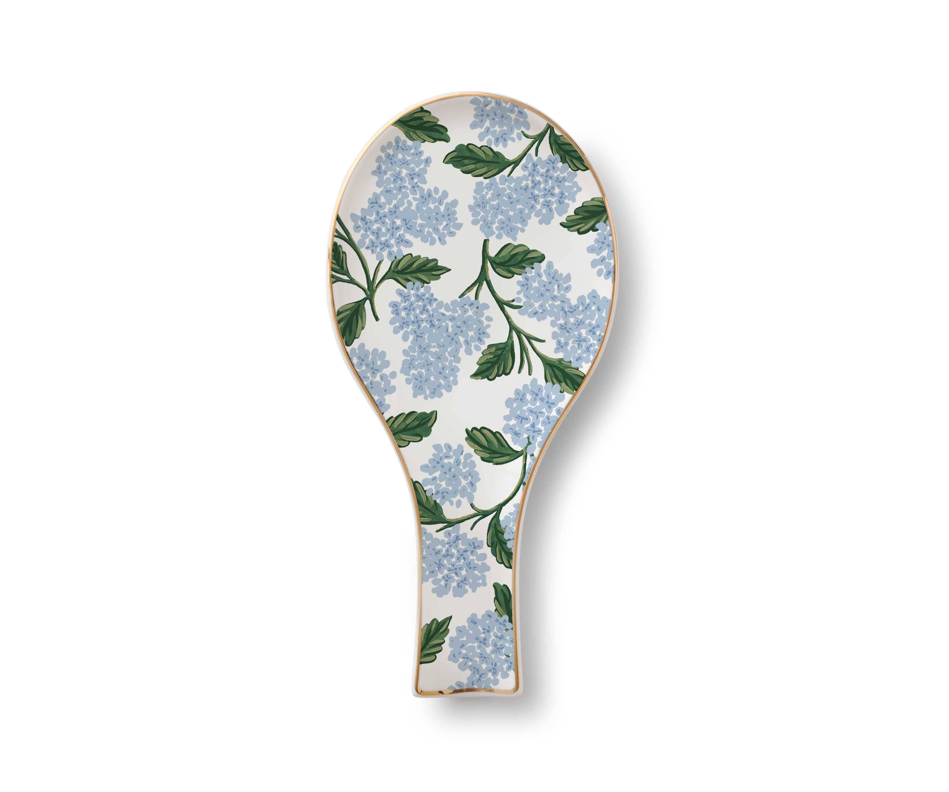 Hydrangea Porcelain Spoon Rest
