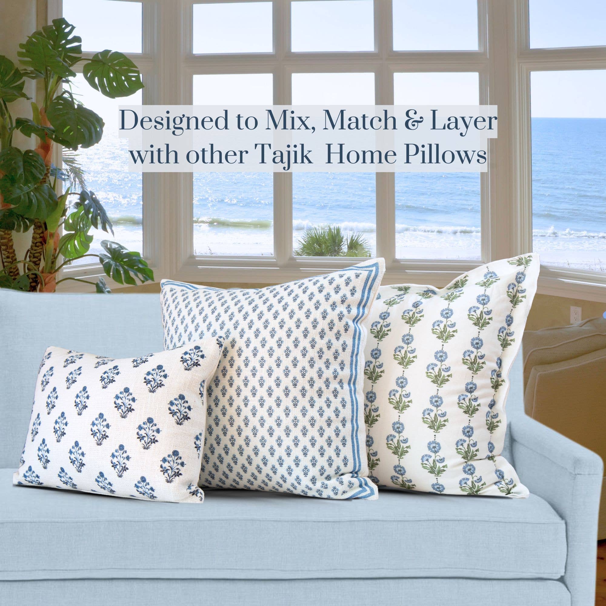 Amalthea Linen Pillow 22x22