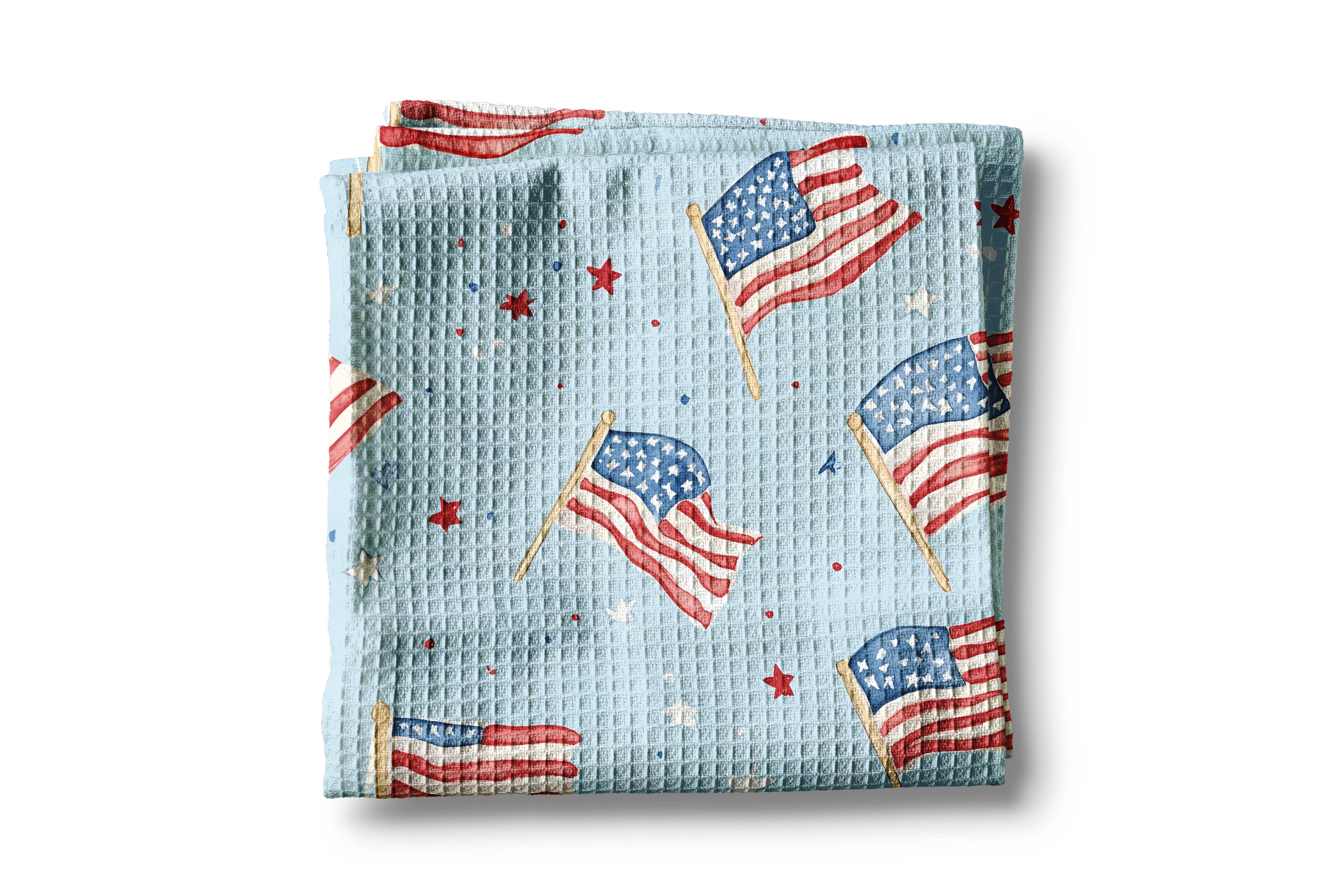 4th of July Flag Tea Towel