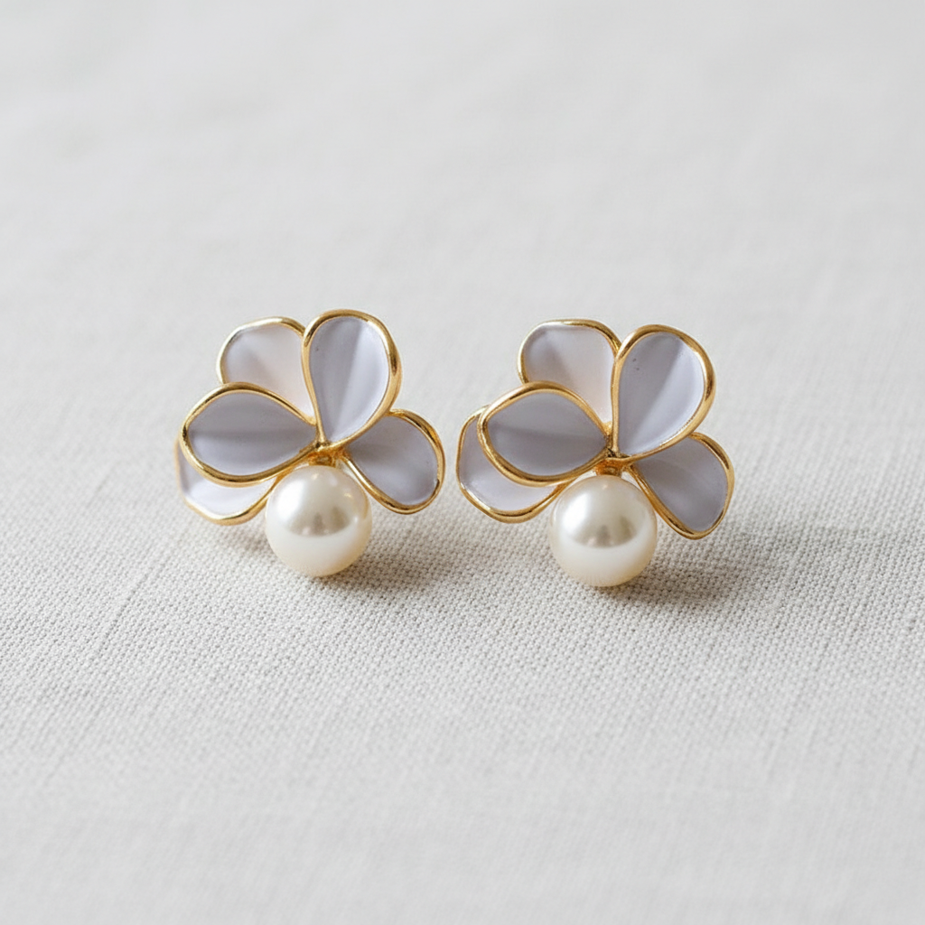 Petal & Pearl Earrings
