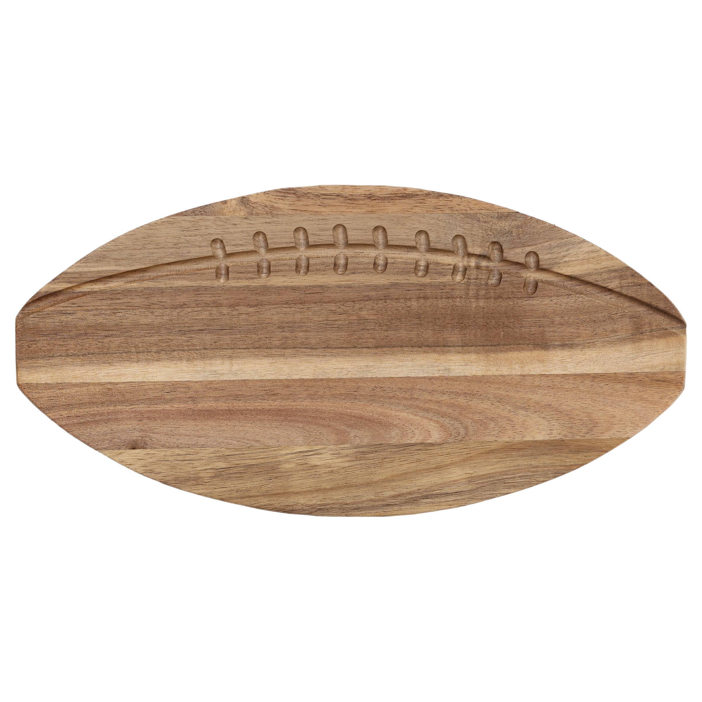Football-Shaped Acacia Wood Serving Board