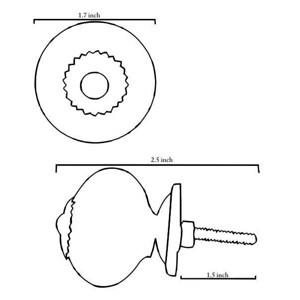Embossed Ceramic Knob