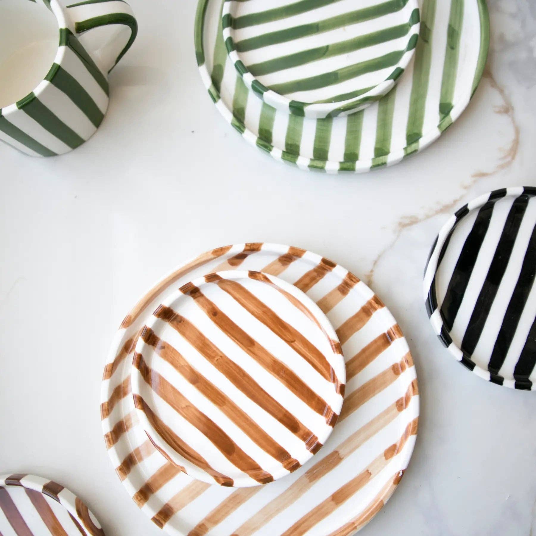 Striped Ceramic Plate