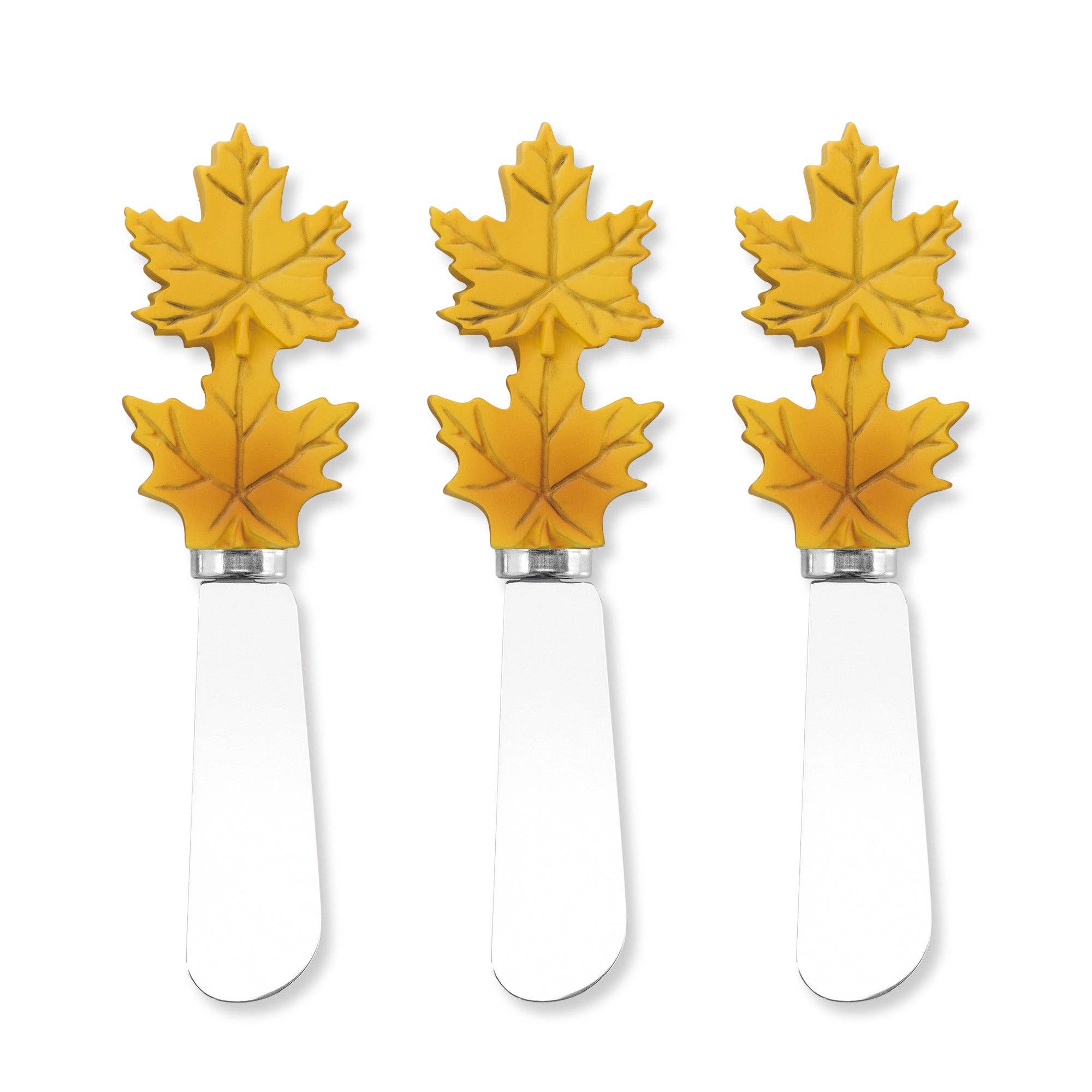Maple Leaf Cheese Spreader Set, 3-Piece