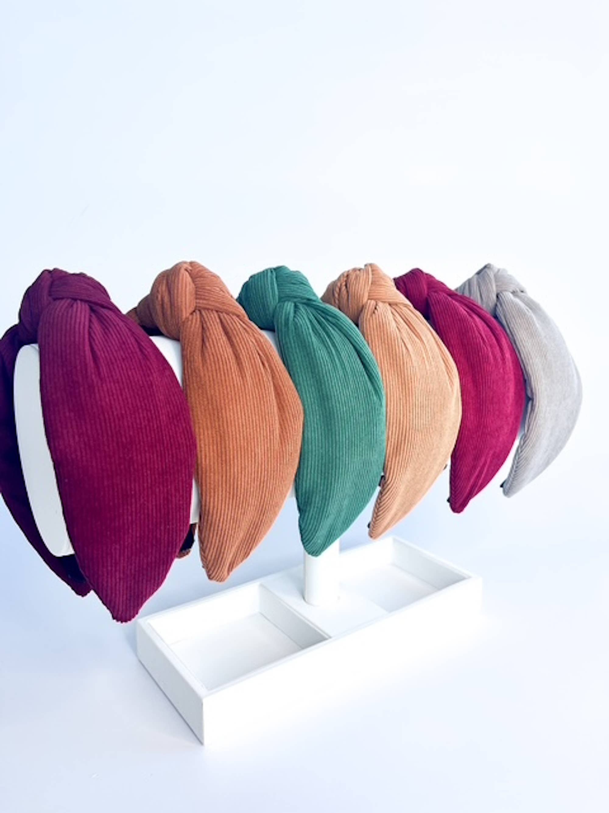 Corduroy Top Knot Headband