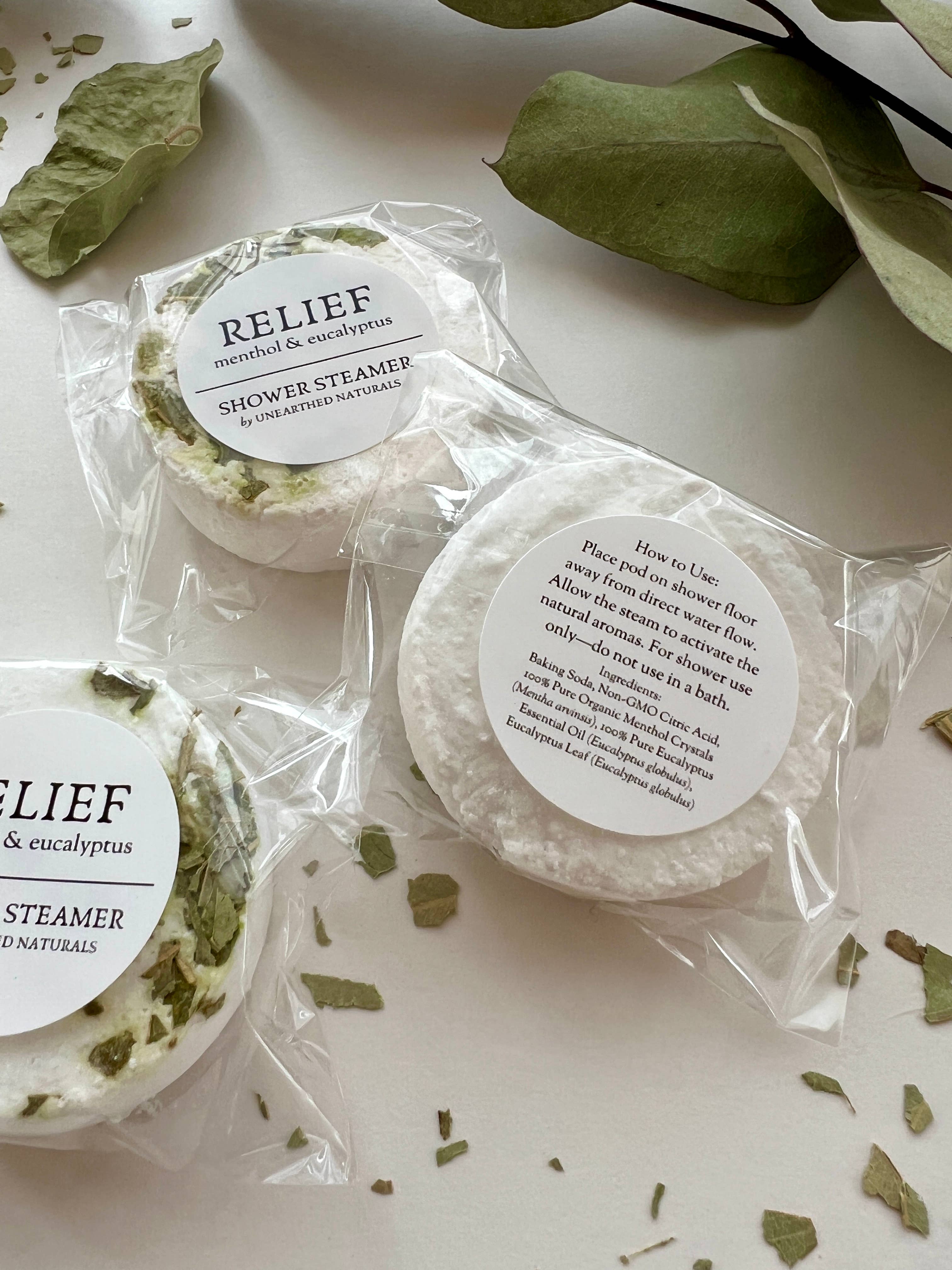 Relief - Shower Steamer - Menthol & Eucalyptus