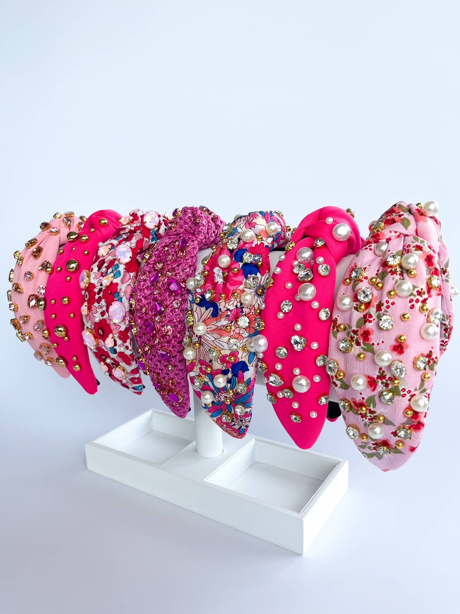 Pink Embellished Headbands