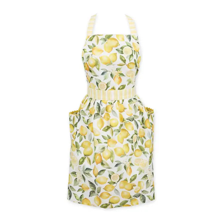Lemon Cotton Apron