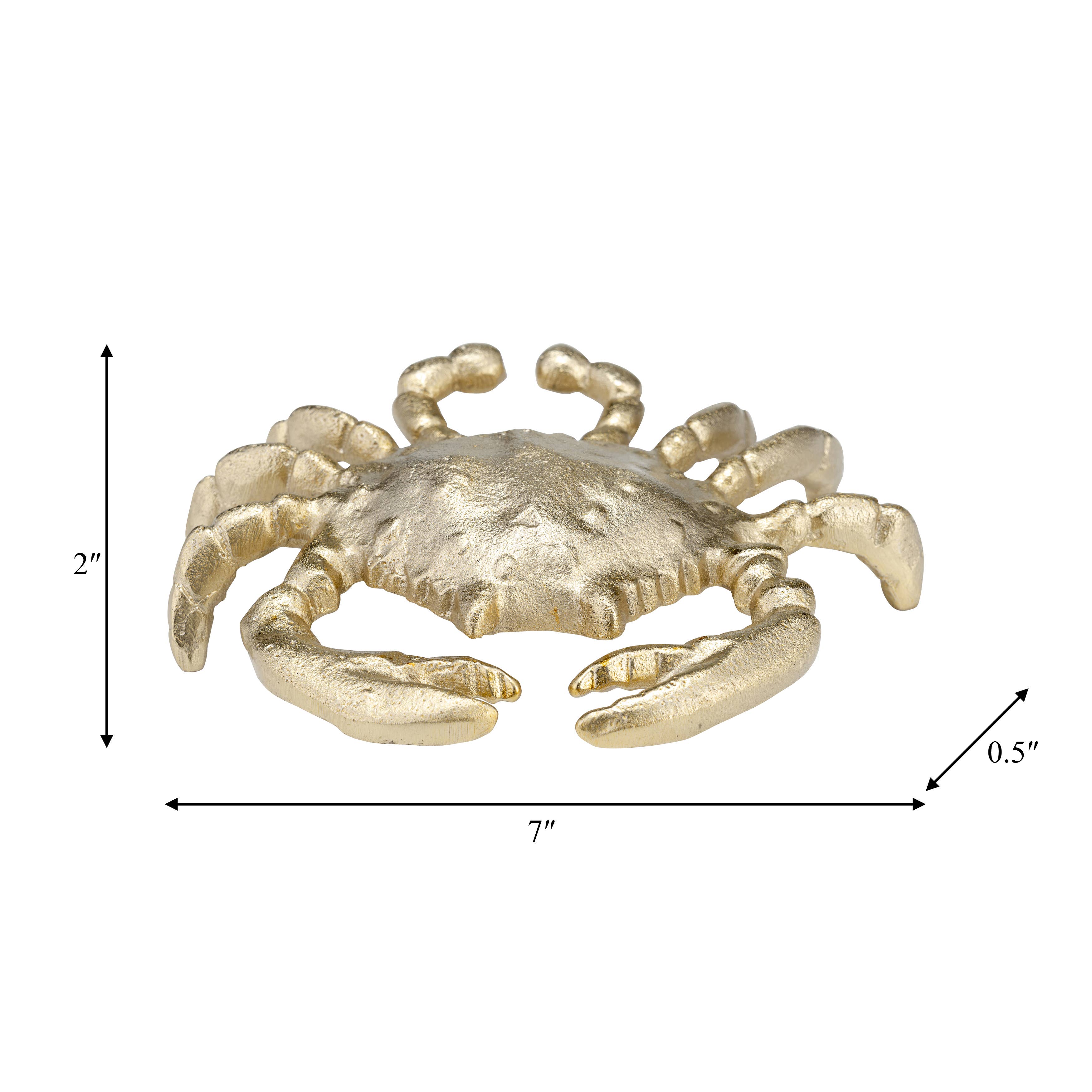 Gold Crab Figurine