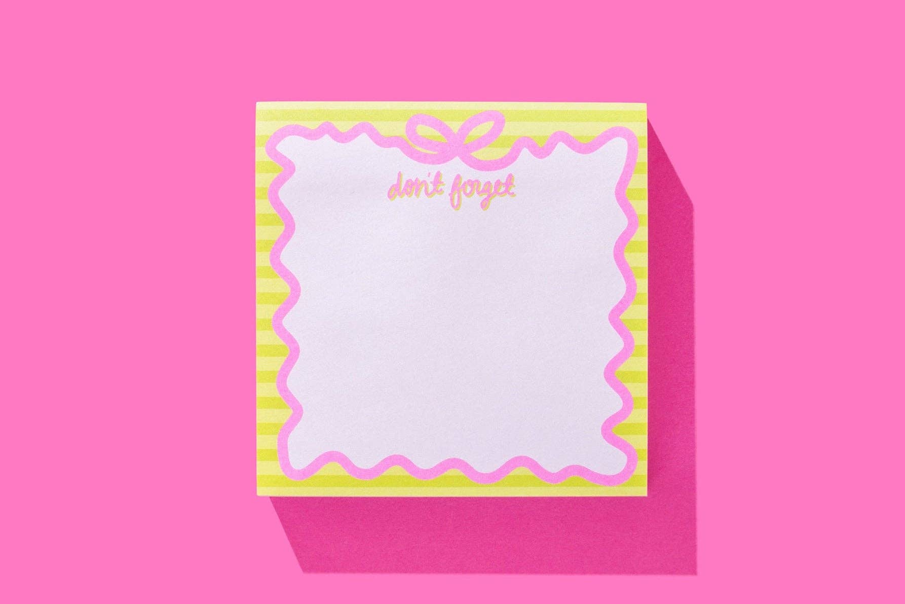 Sticky Notes Pad - "Don't Forget"
