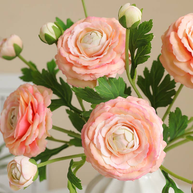 Faux Ranunculus Flower