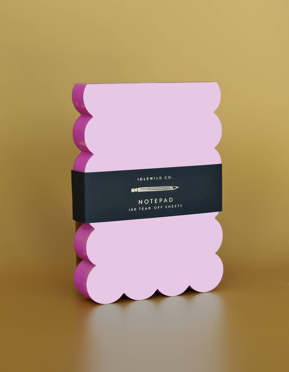 Scalloped Notepad - Lilac + Hot Pink