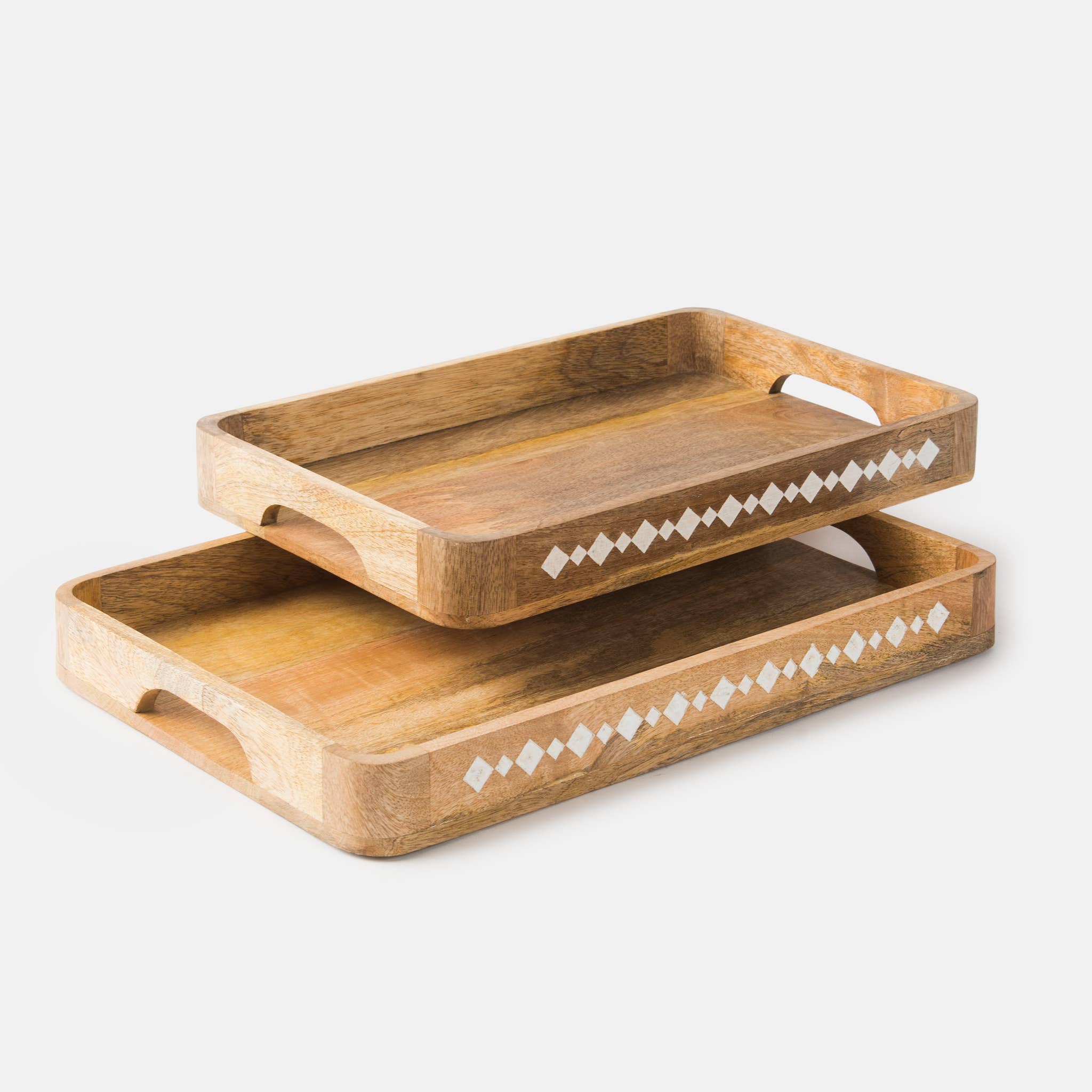 Grace Carved Wooden Tray