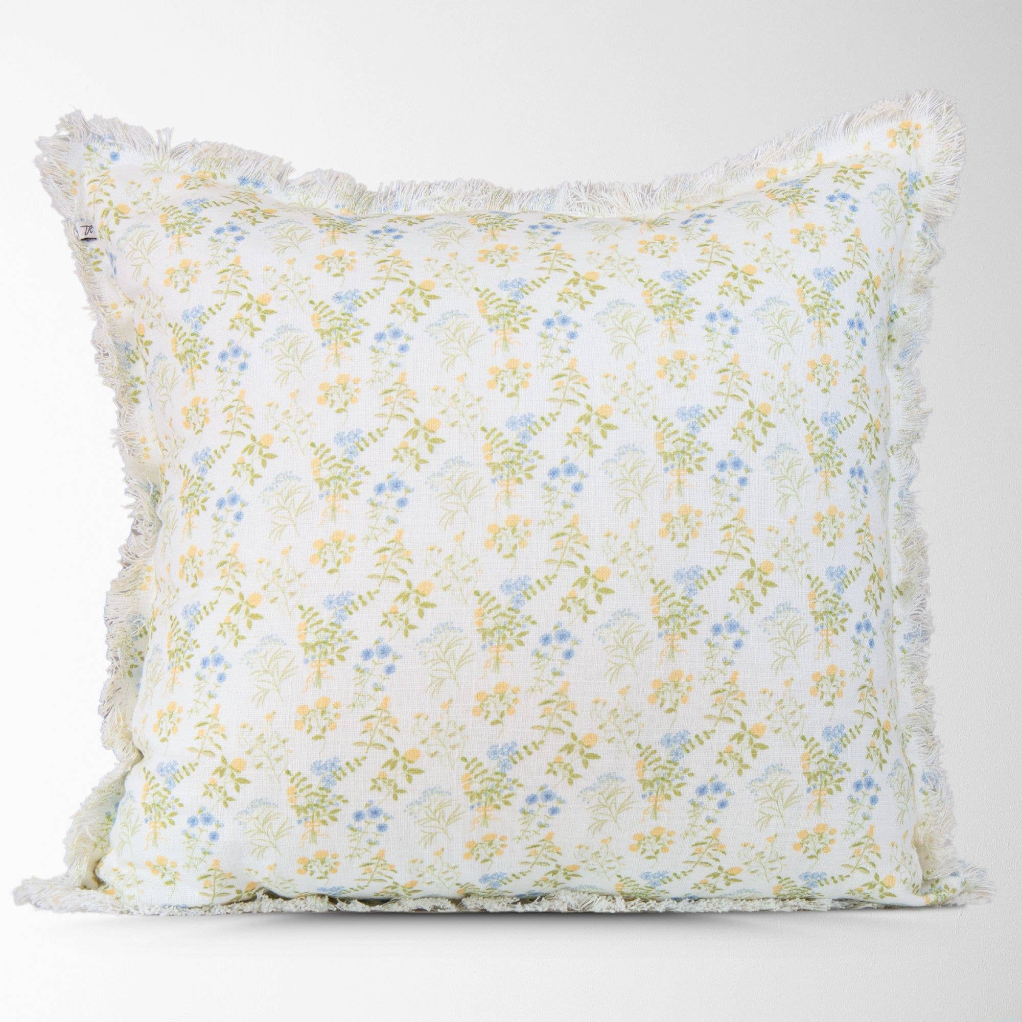 Violet Floral Pillow 22x22