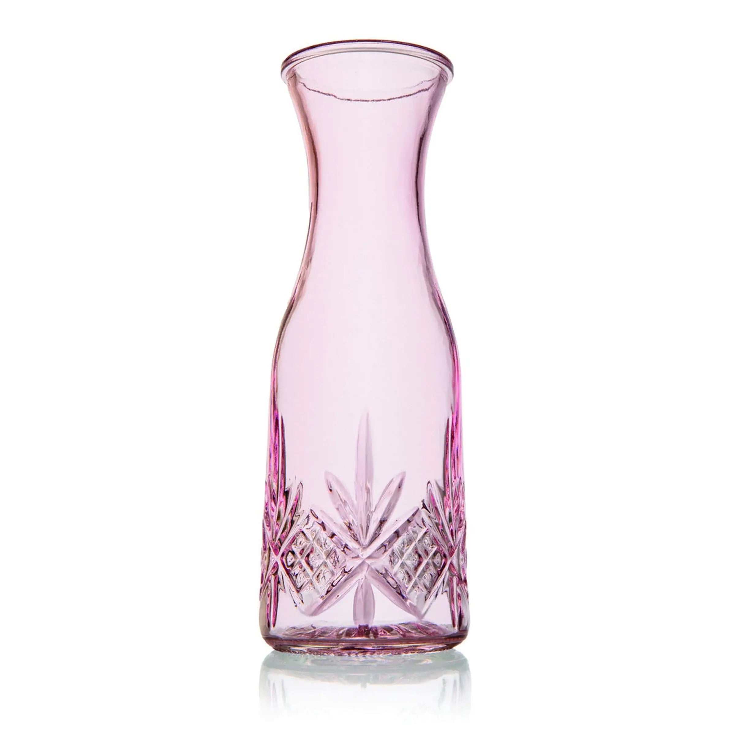Blush Crystal Glass Carafe
