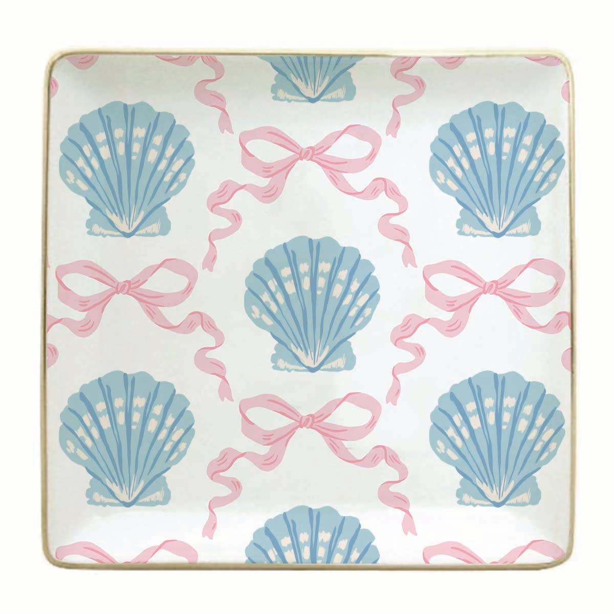 Bow Seashell Trinket Tray