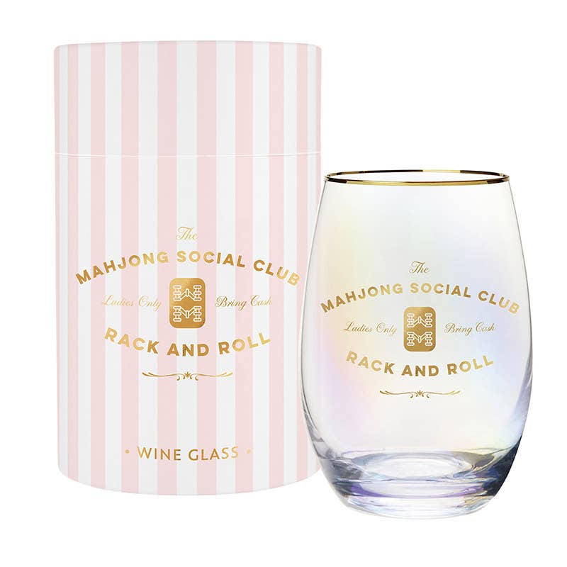 Stemless Wine Glass - Mahjong Social Club