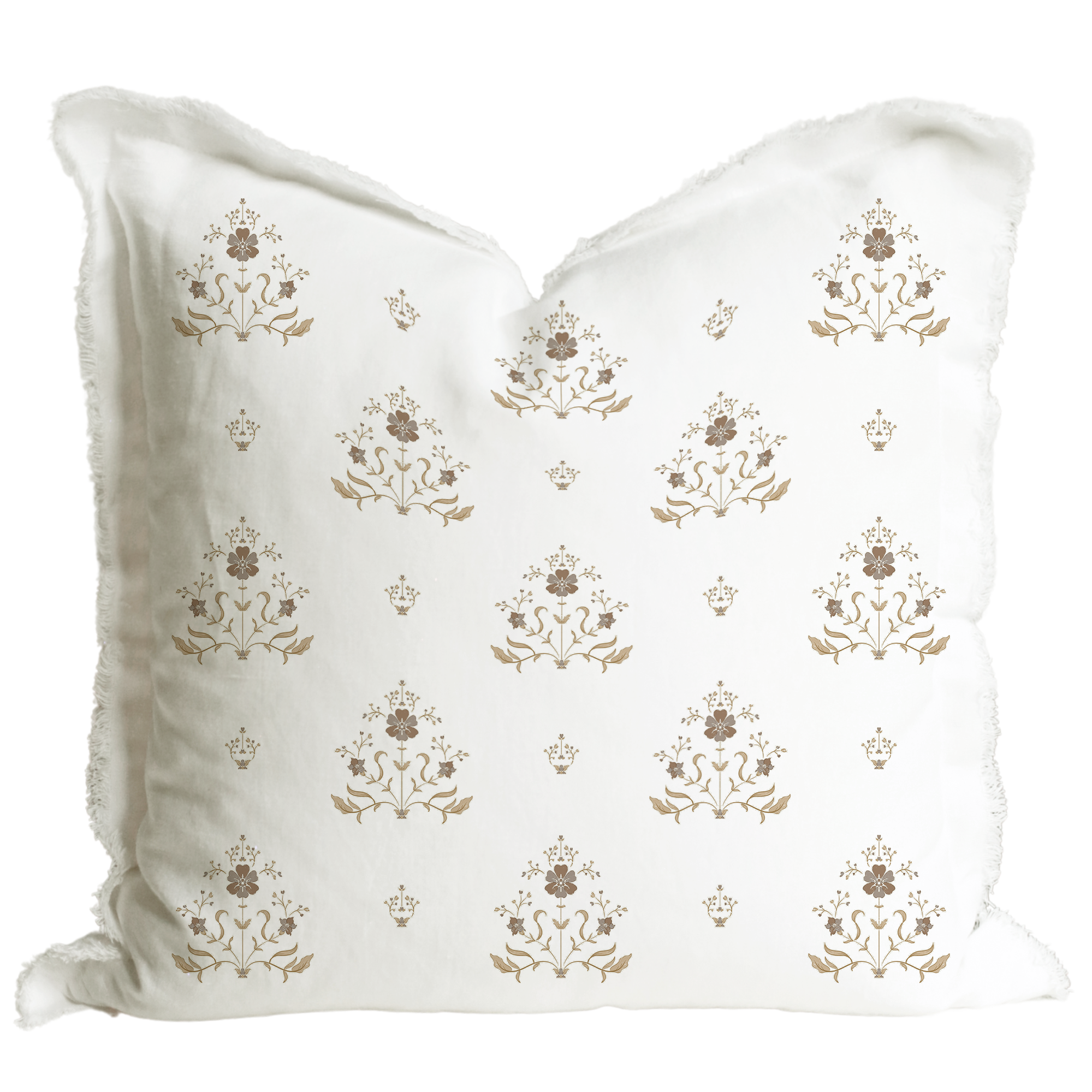 Sutton Floral Fringe Pillow 19x19