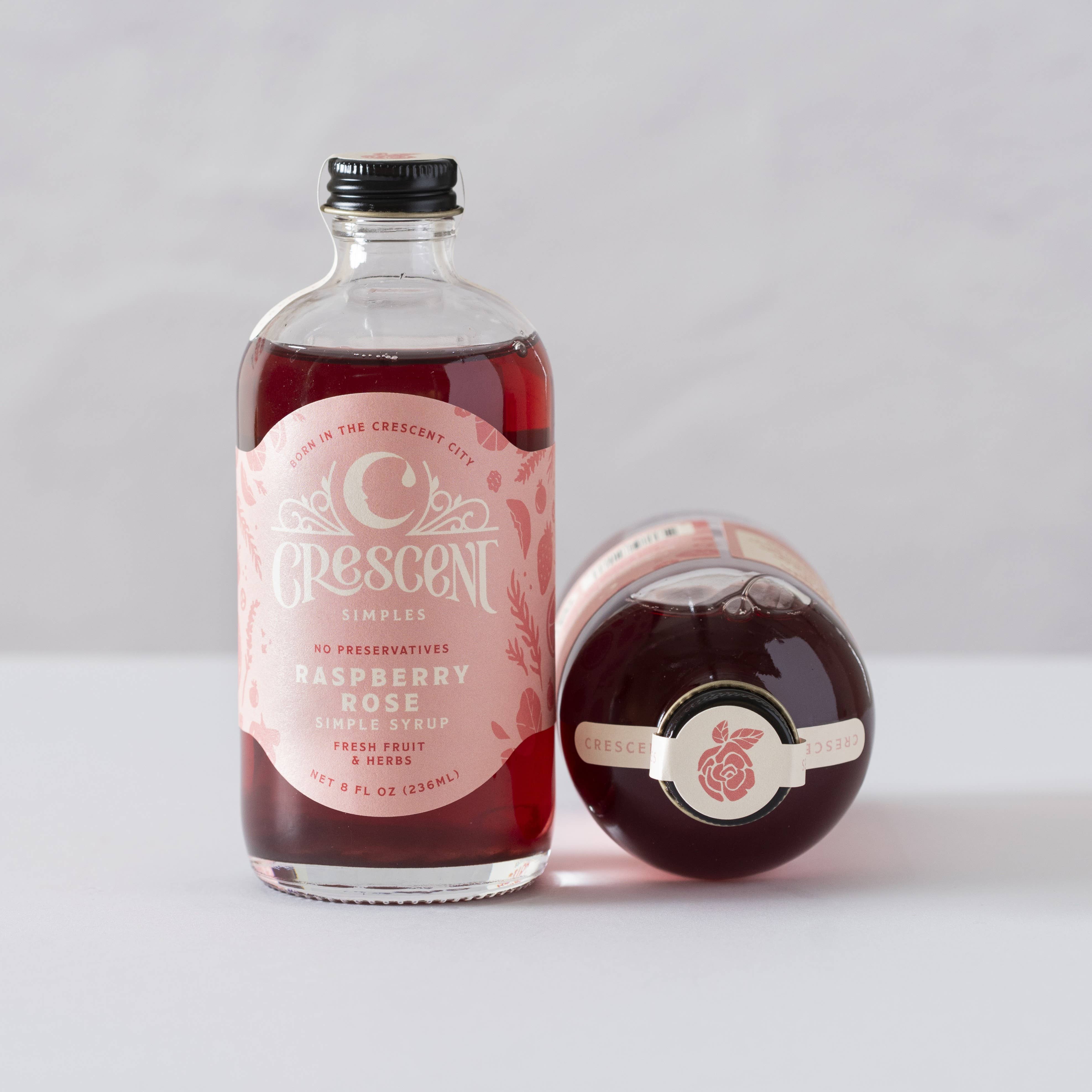Raspberry Rose Simple Syrup 8oz