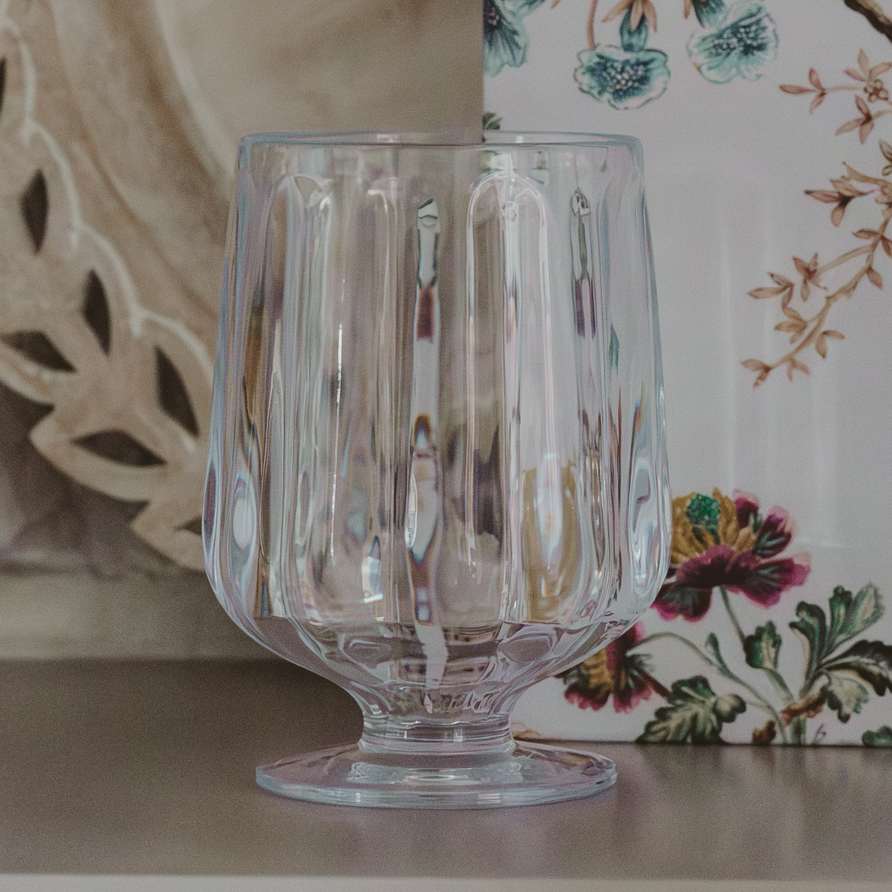Clear Plastic Cocktail Goblet