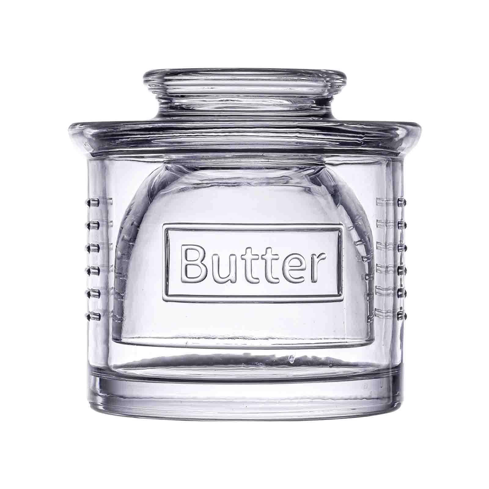 Glass Butter Crock