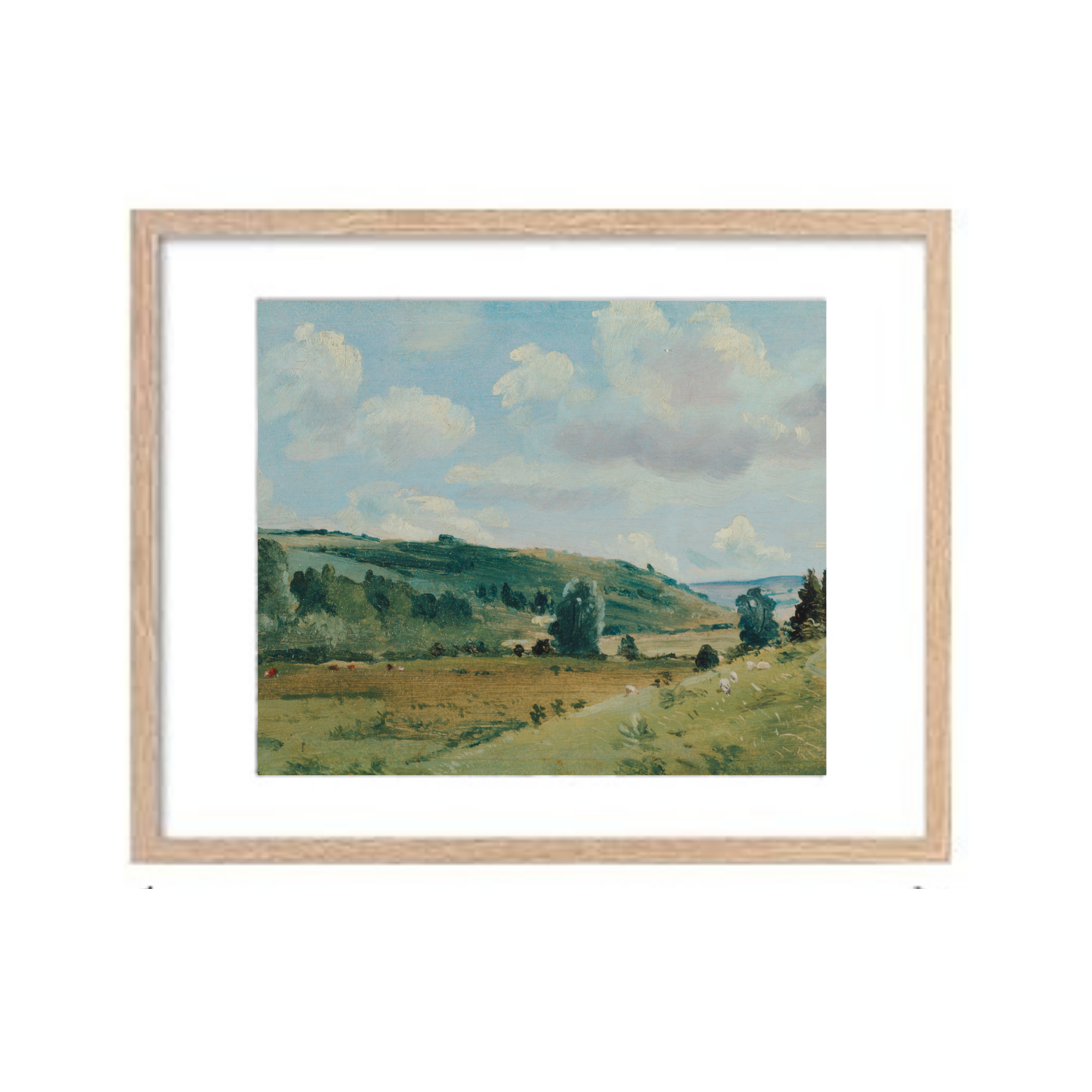English Countryside Landscape Framed Print 11x14
