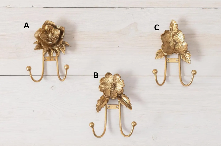 Gold Floral Hook